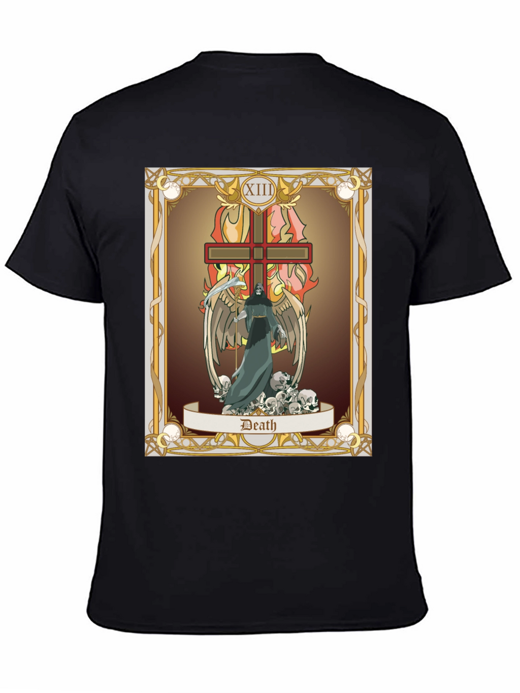 Death Tarot Card Graphic T-Shirt