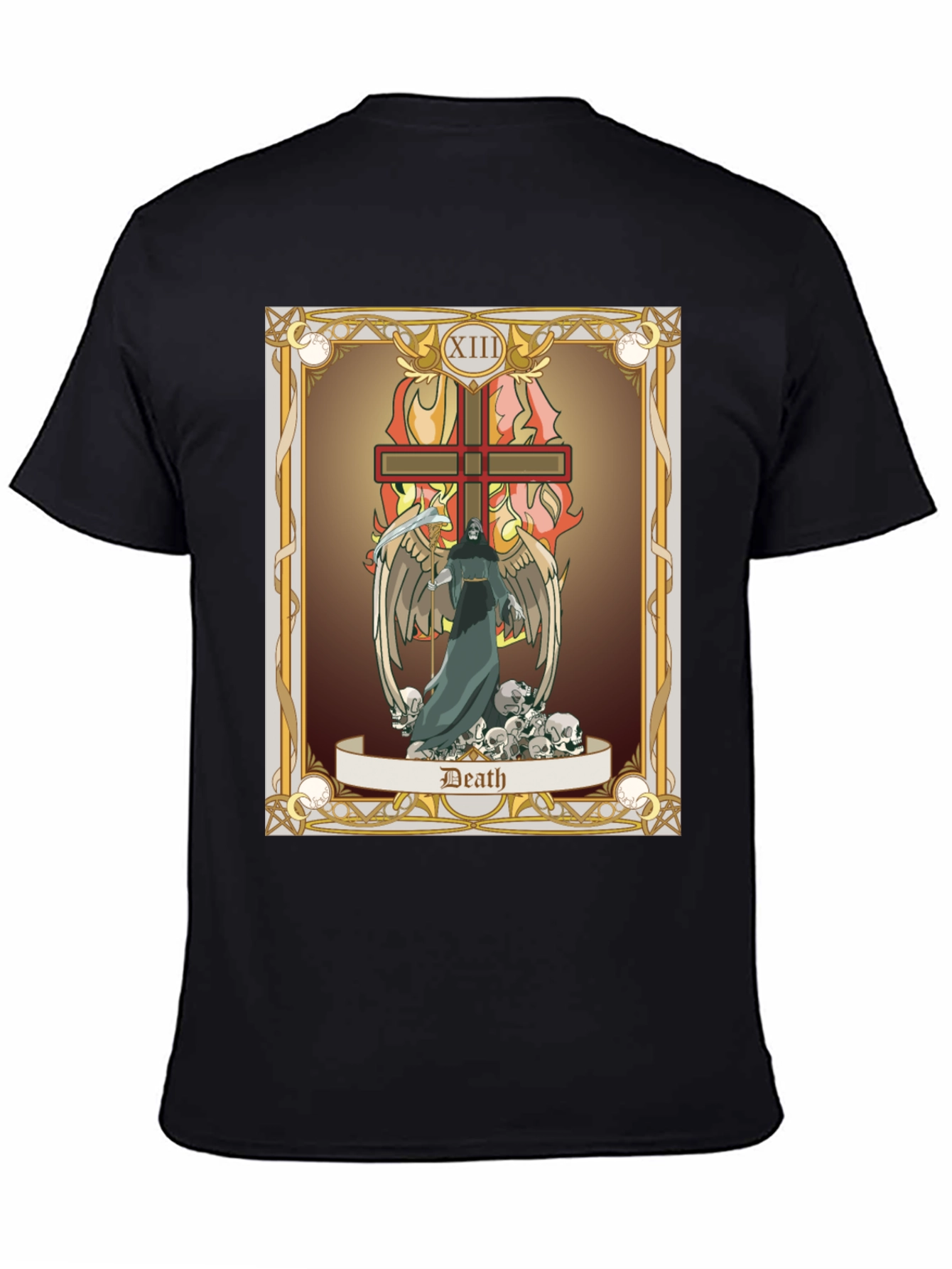 Death Tarot Card Graphic T-Shirt