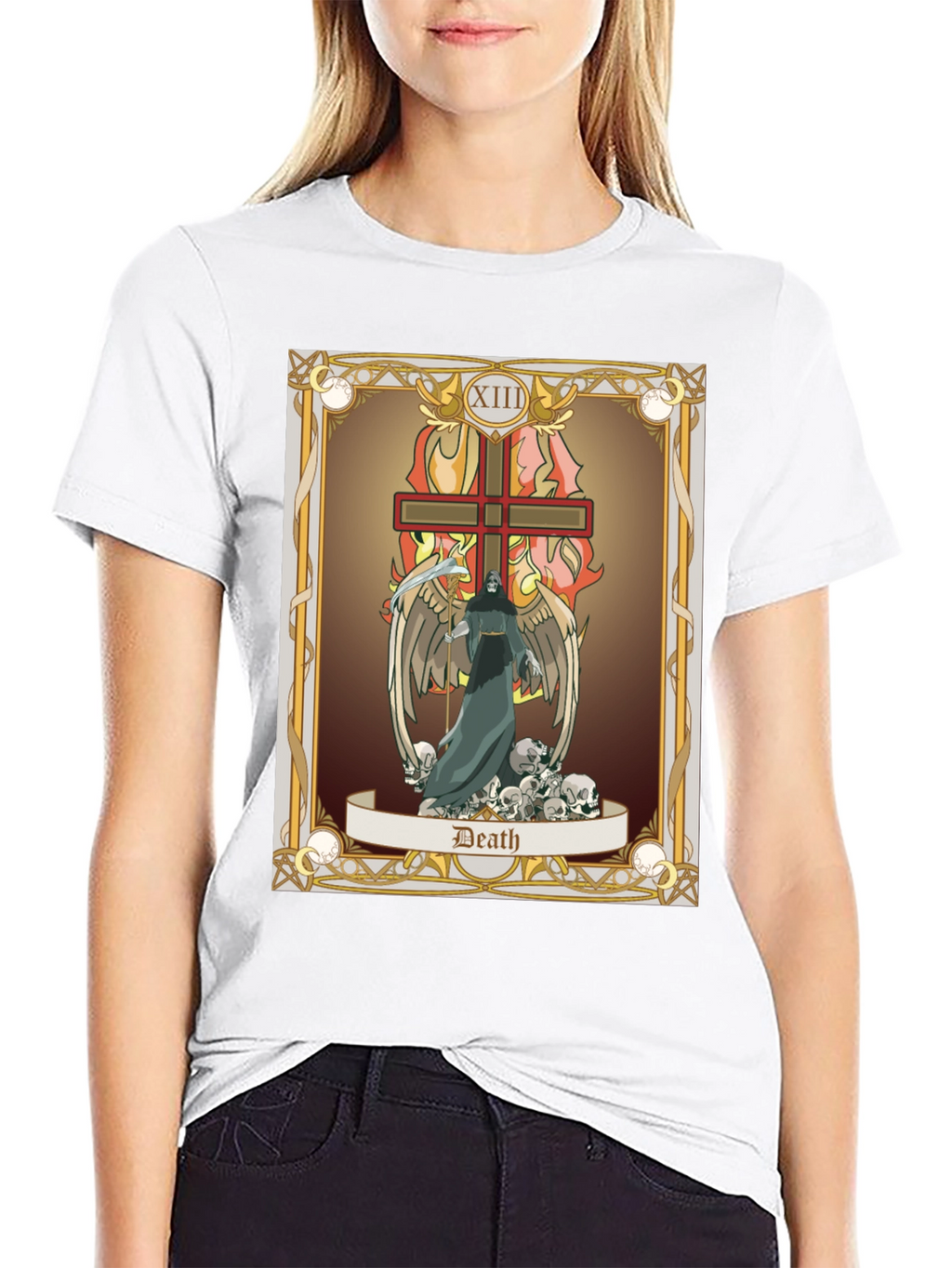 Death Tarot Card Graphic T-Shirt