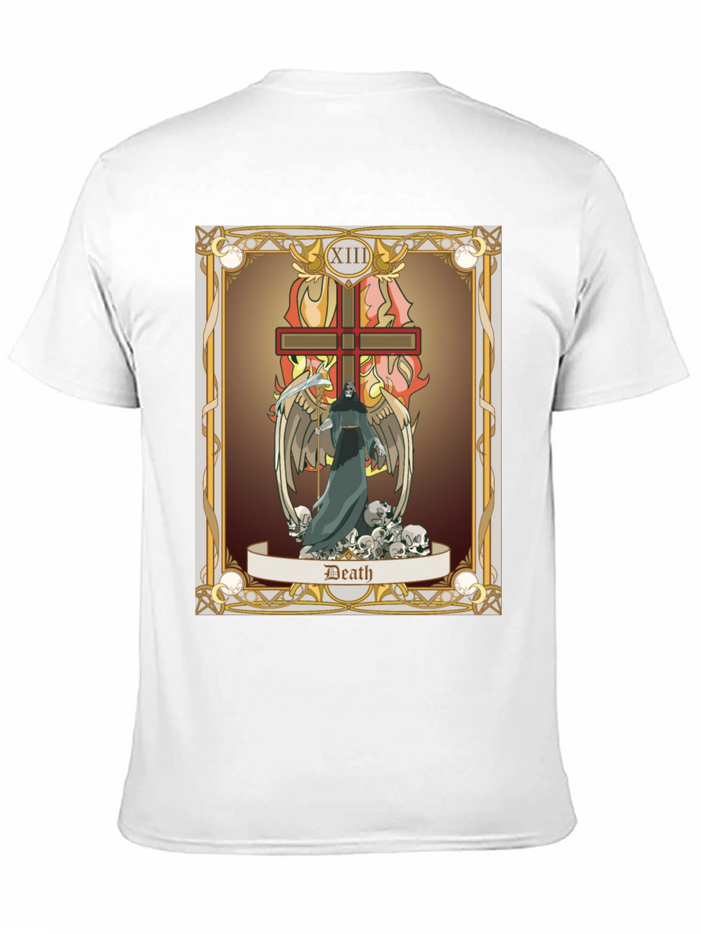 Death Tarot Card Graphic T-Shirt