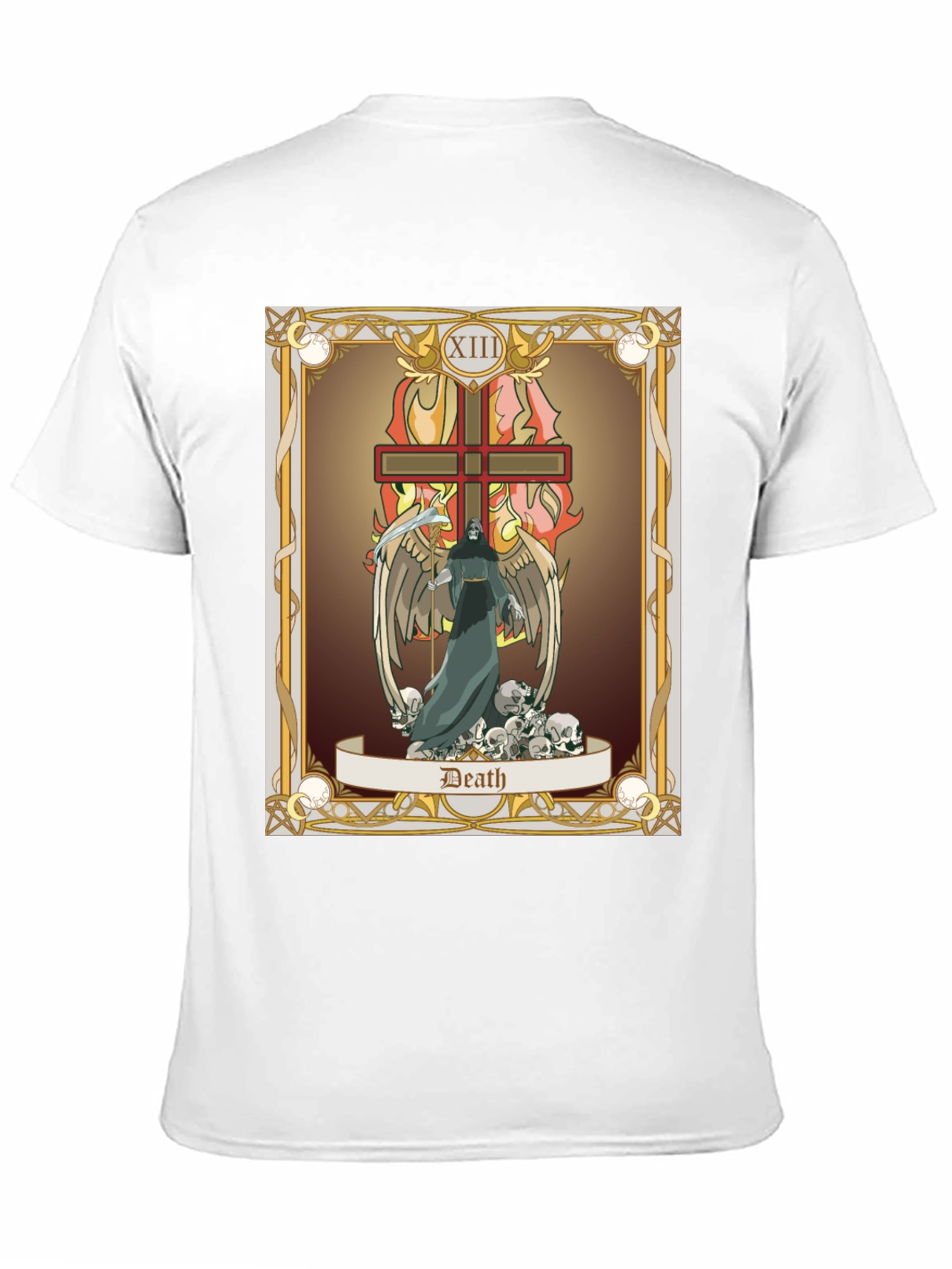 Death Tarot Card Graphic T-Shirt