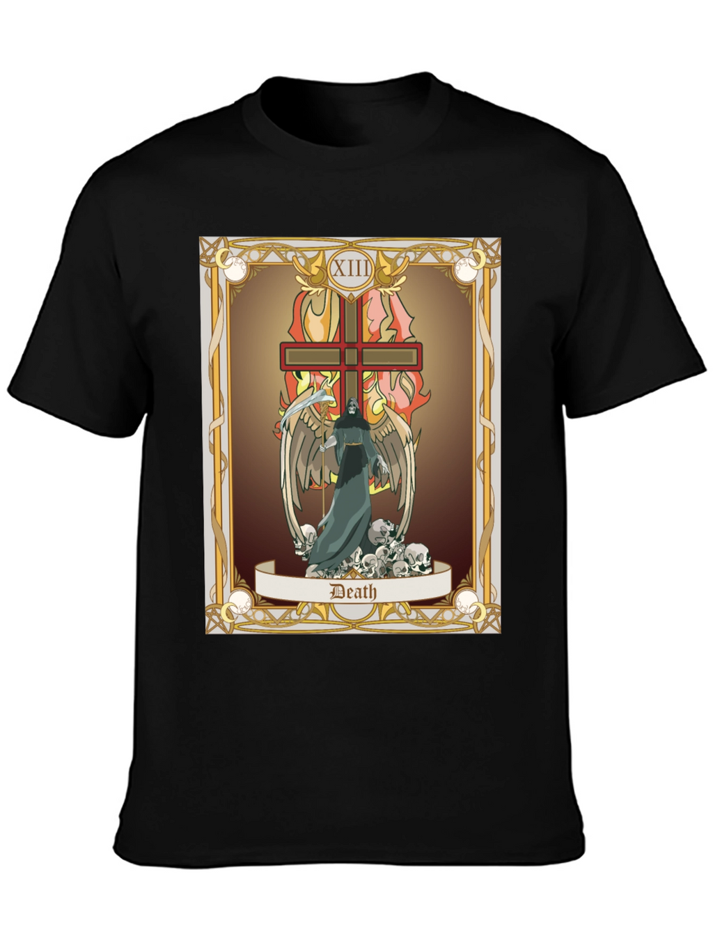 Death Tarot Card Graphic T-Shirt
