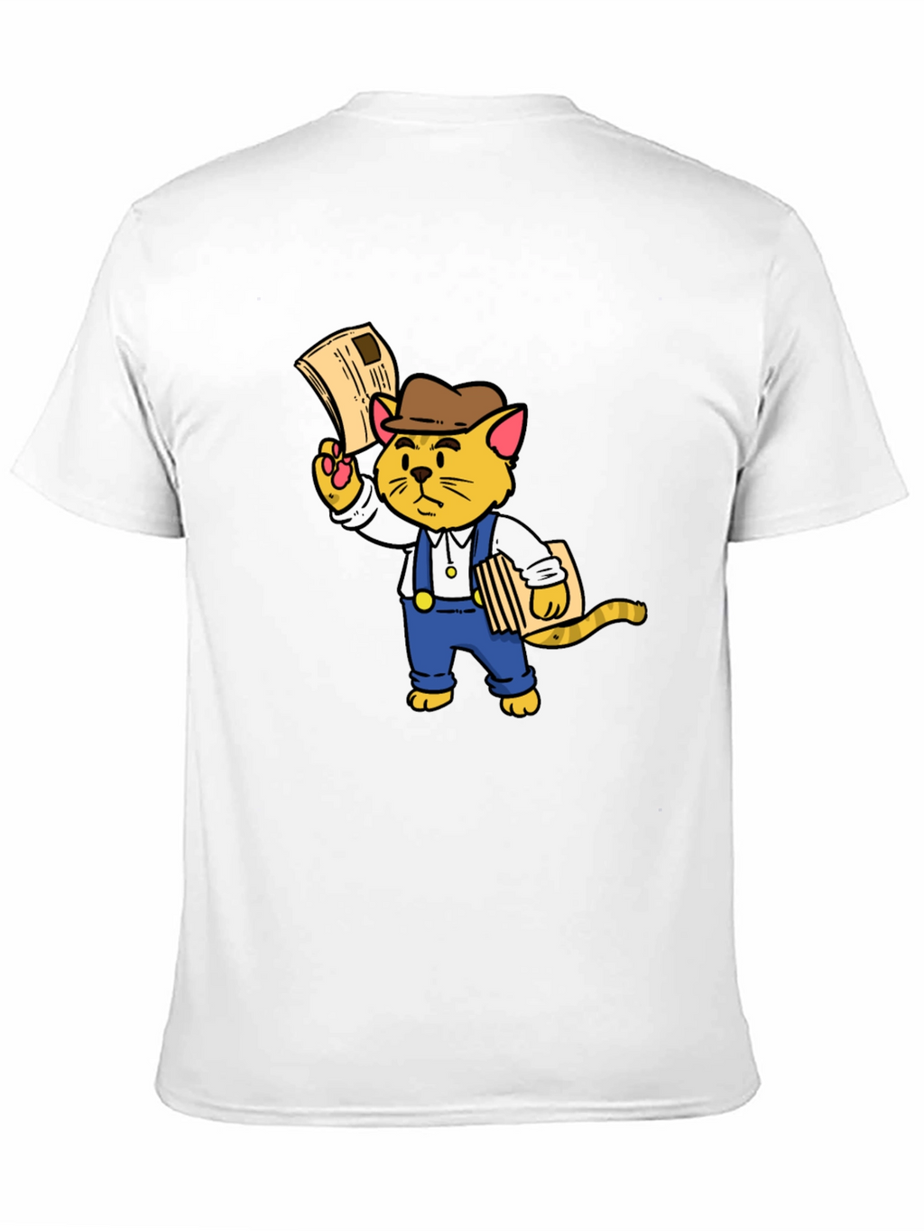 News Cat T-Shirt - Black