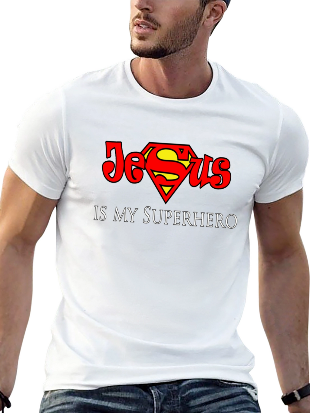 Jesus is My Superhero T-Shirt - Christian Faith Tee