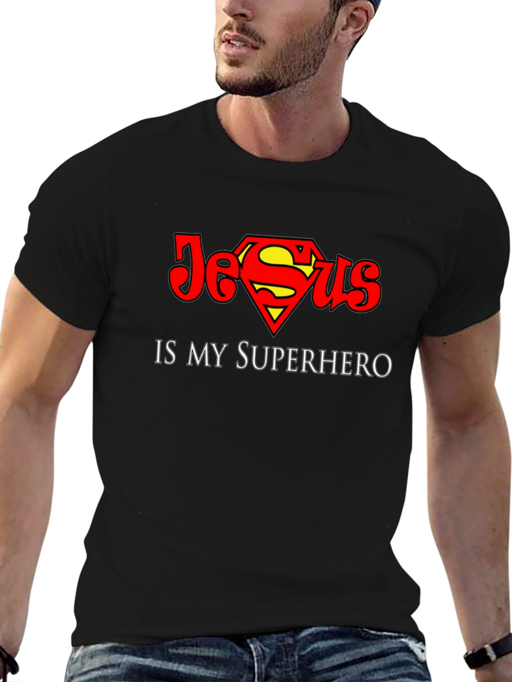 Jesus is My Superhero T-Shirt - Christian Faith Tee