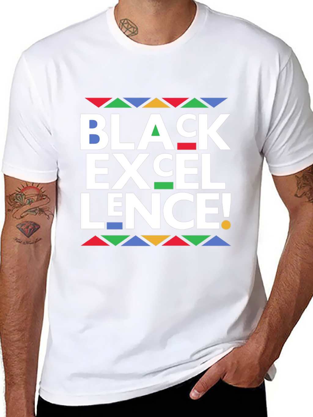 Black Excellence Graphic Tee - Bold Statement Shirt