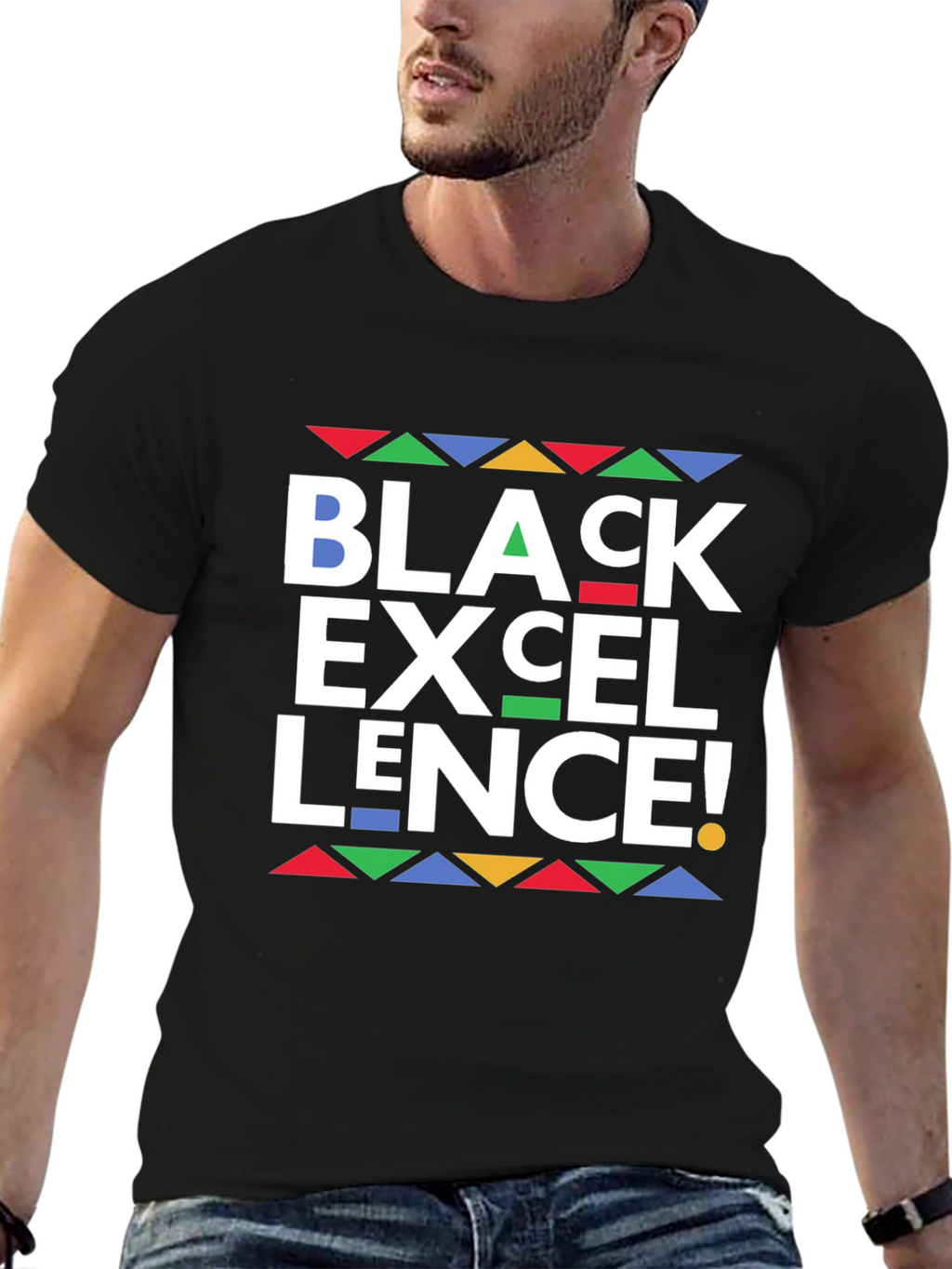 Black Excellence Graphic Tee - Bold Statement Shirt