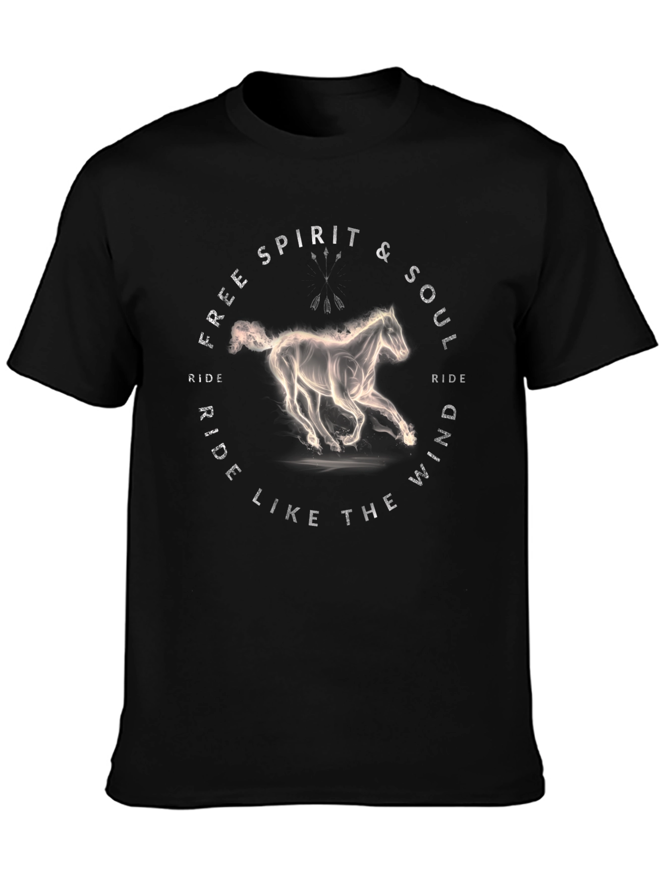 Free Spirit Horse Graphic T-Shirt