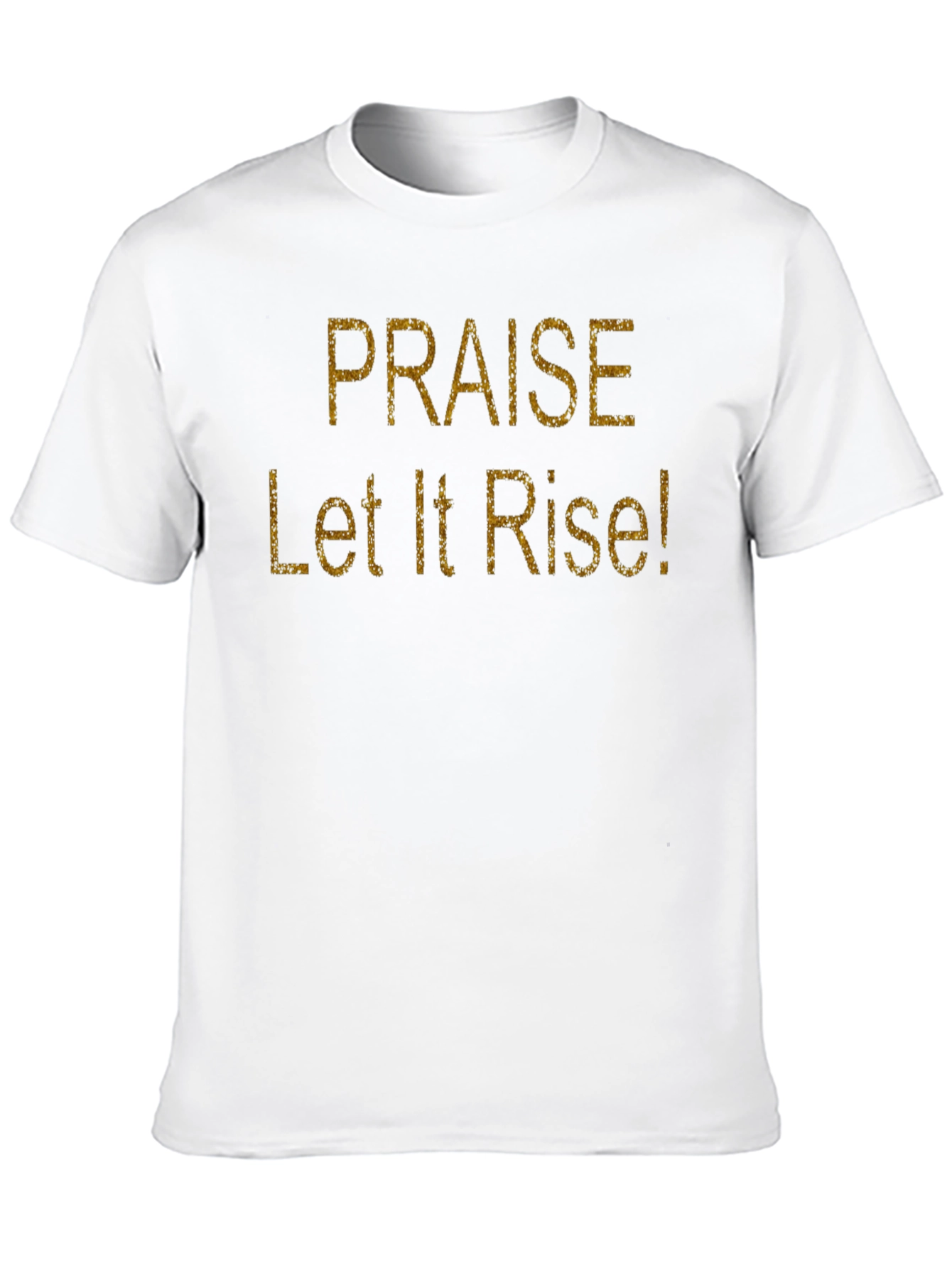 Praise Let It Rise! Black Cotton Graphic T-Shirt