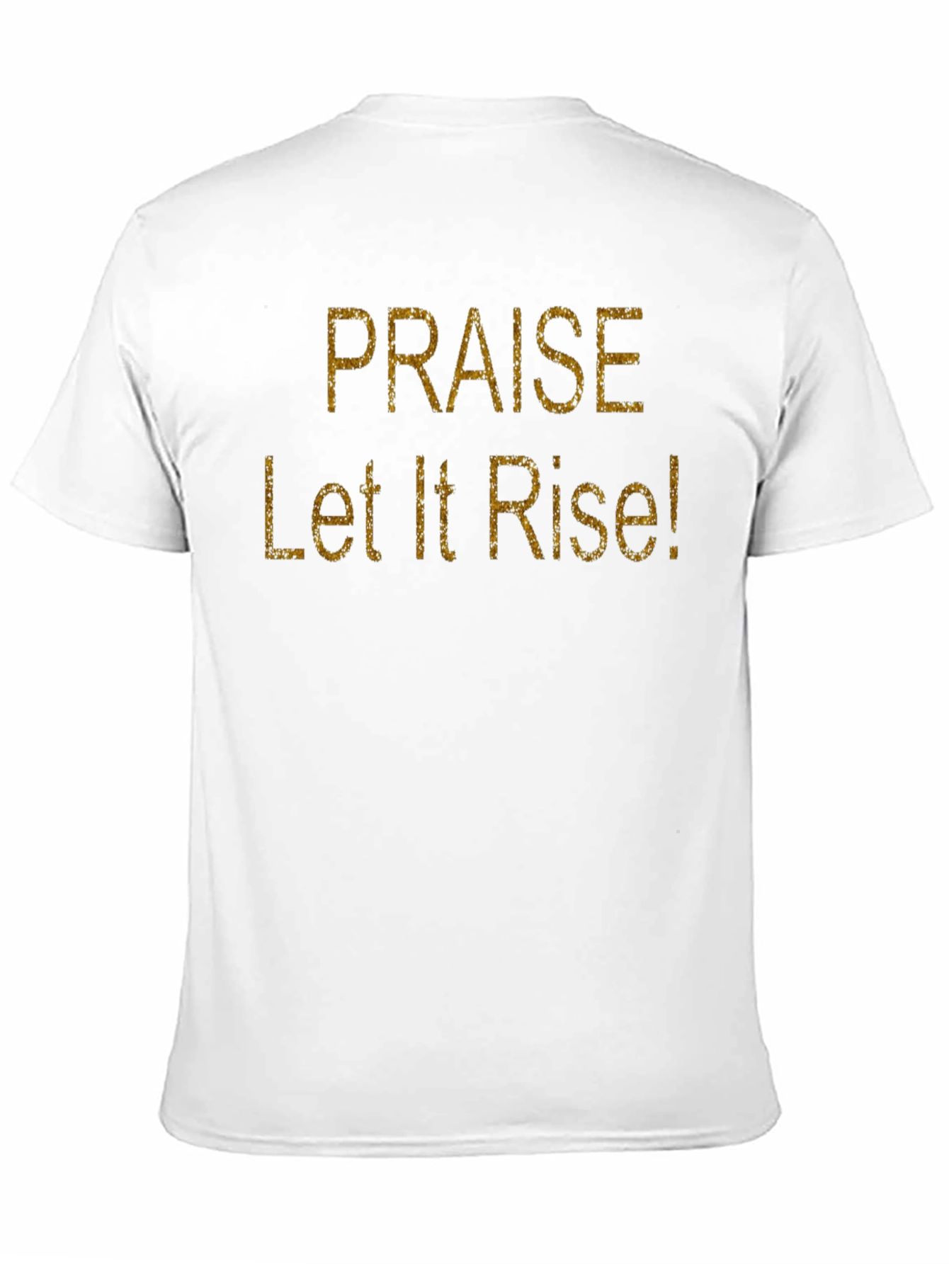 Praise Let It Rise! Black Cotton Graphic T-Shirt