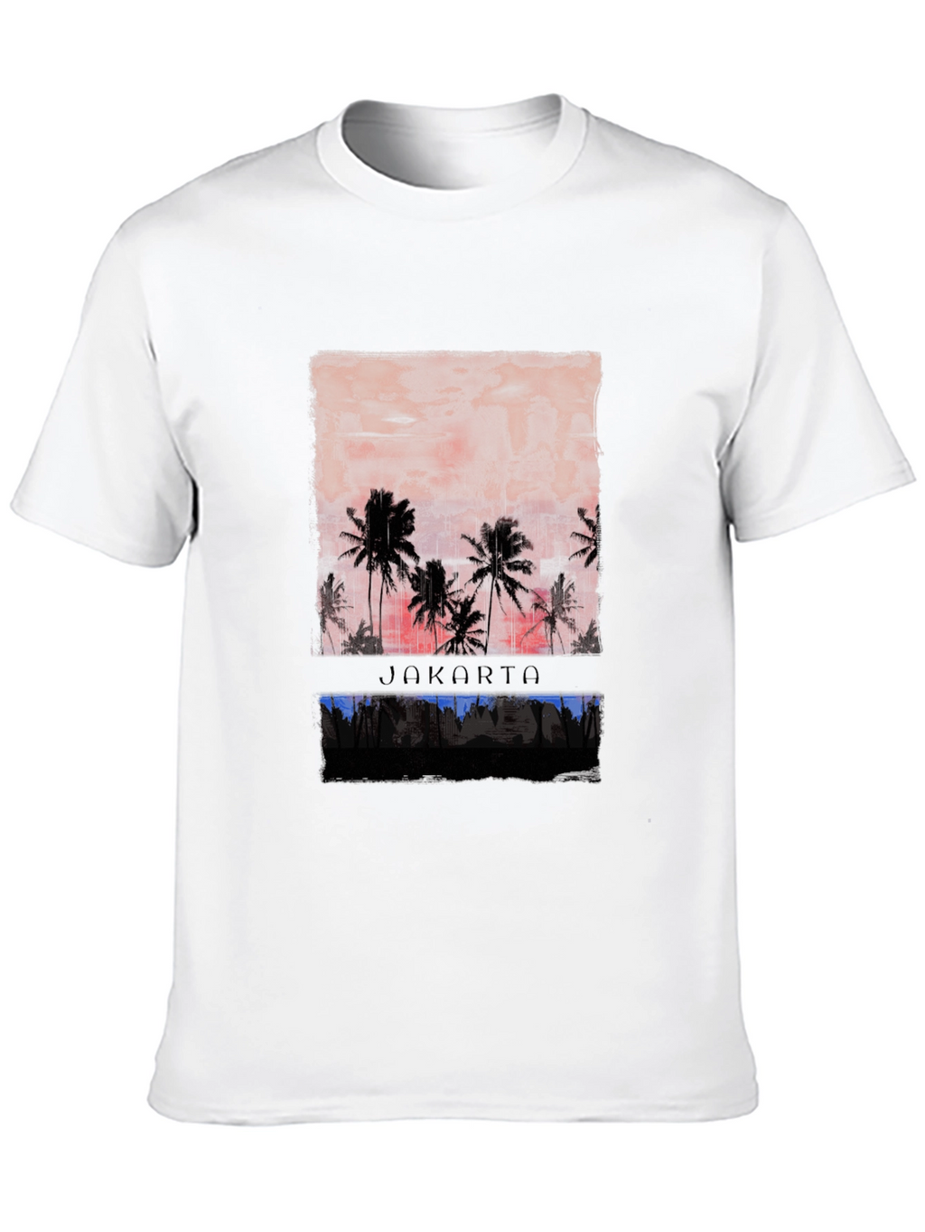Jakarta Palm Sunset Graphic Tee