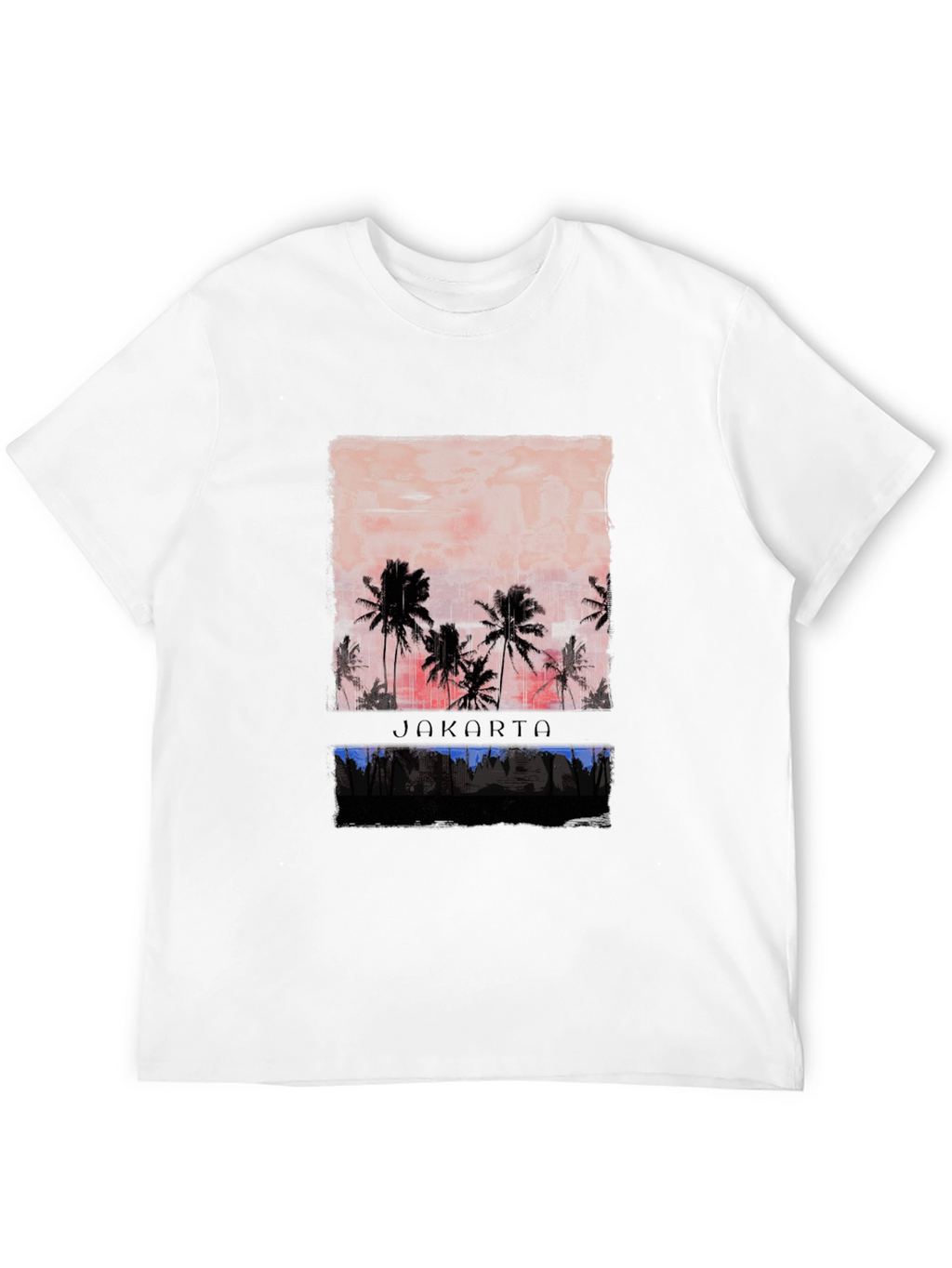 Jakarta Palm Sunset Graphic Tee