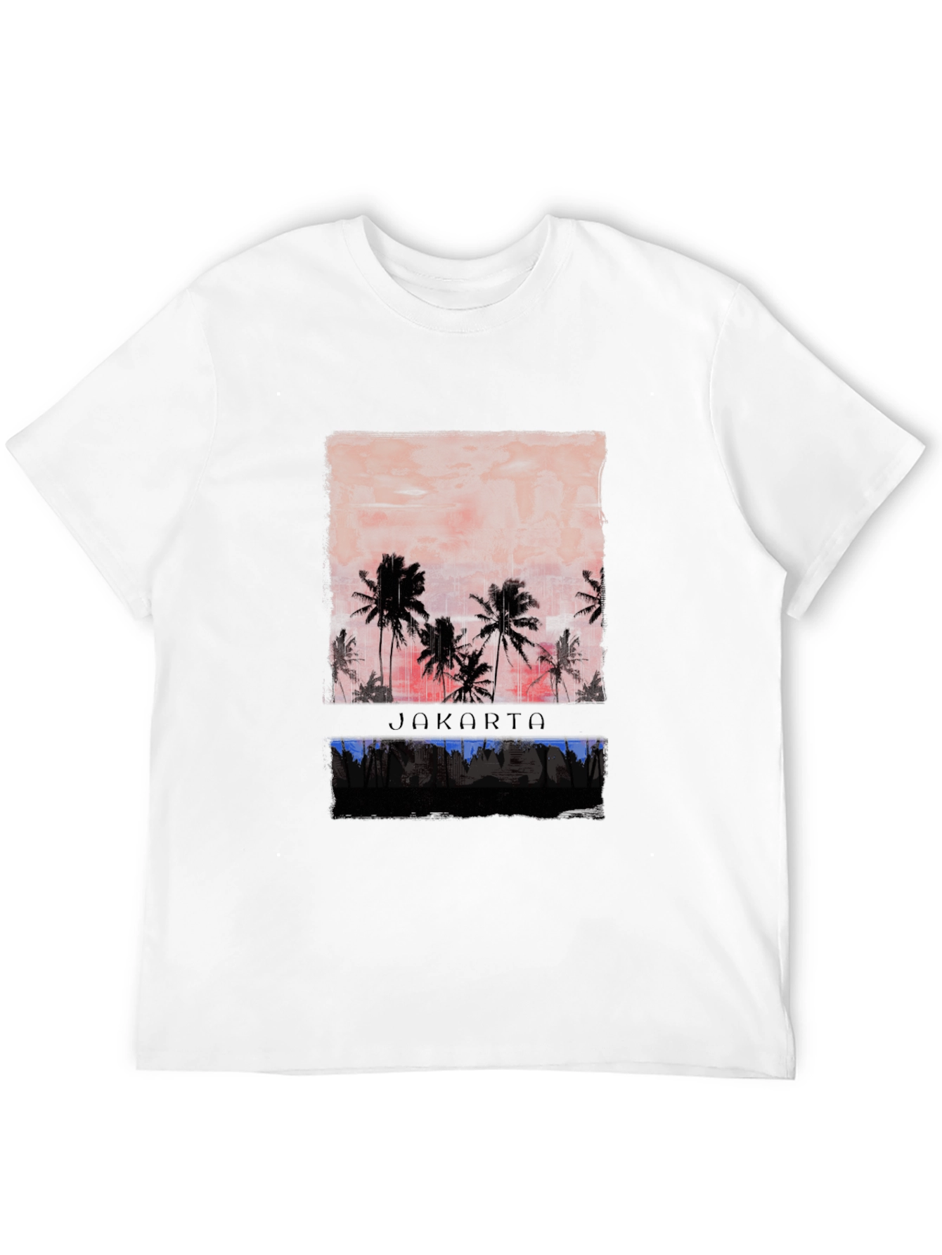 Jakarta Palm Sunset Graphic Tee