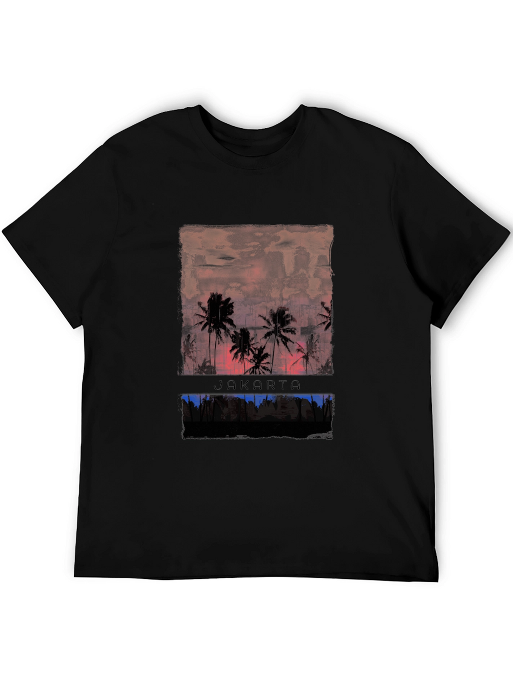Jakarta Palm Sunset Graphic Tee