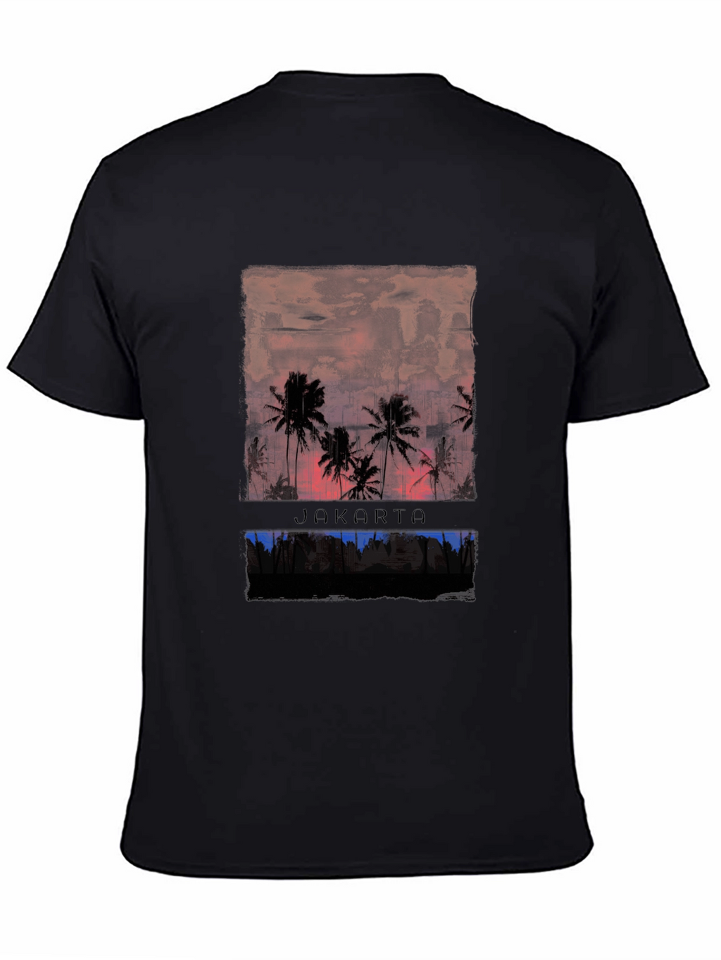 Jakarta Palm Sunset Graphic Tee