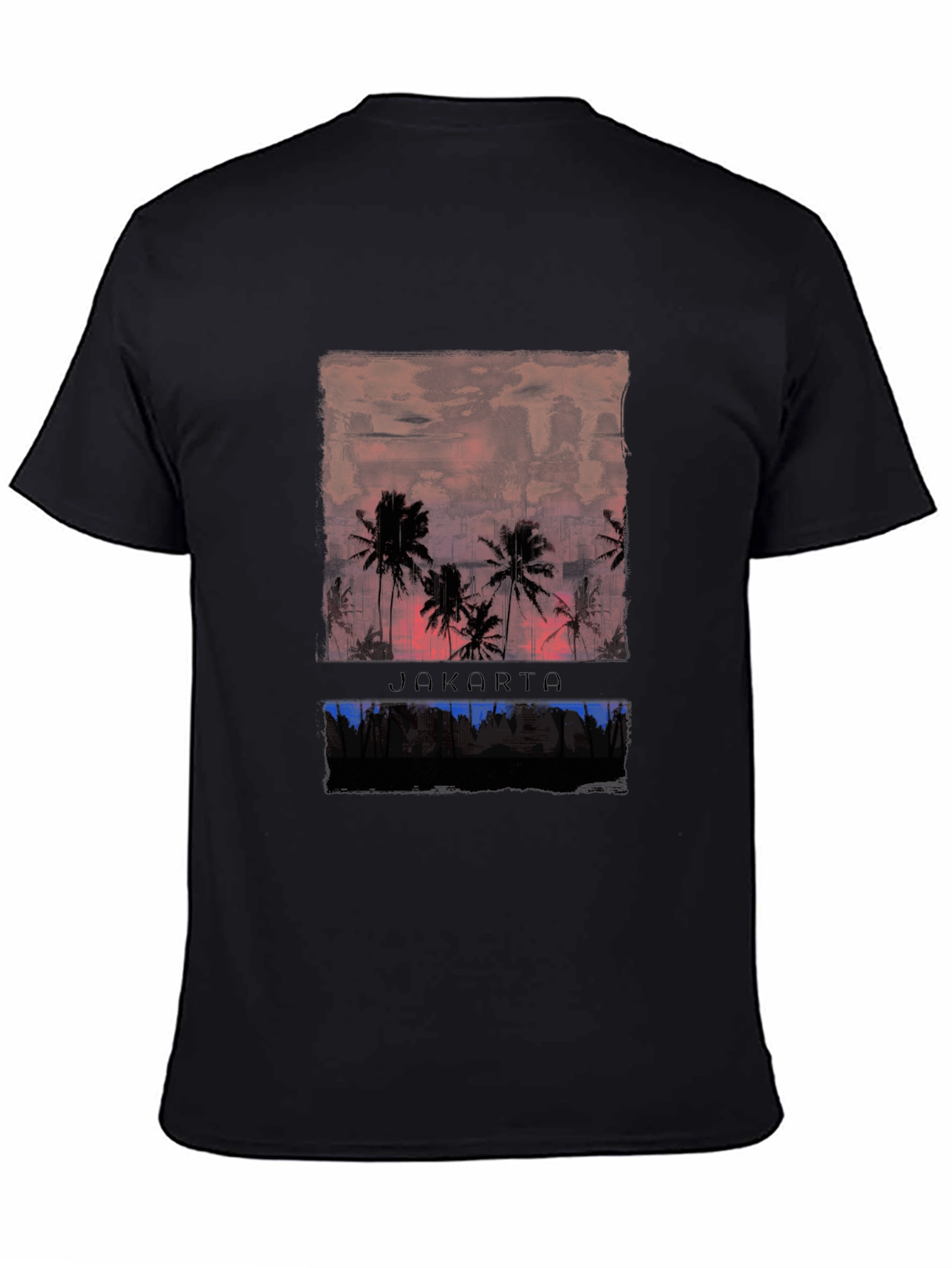 Jakarta Palm Sunset Graphic Tee