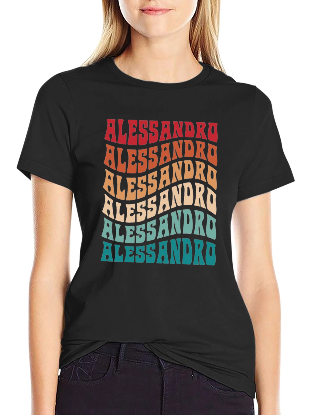 Retro Alessandro Name Tee - Cool Personalized Gift!