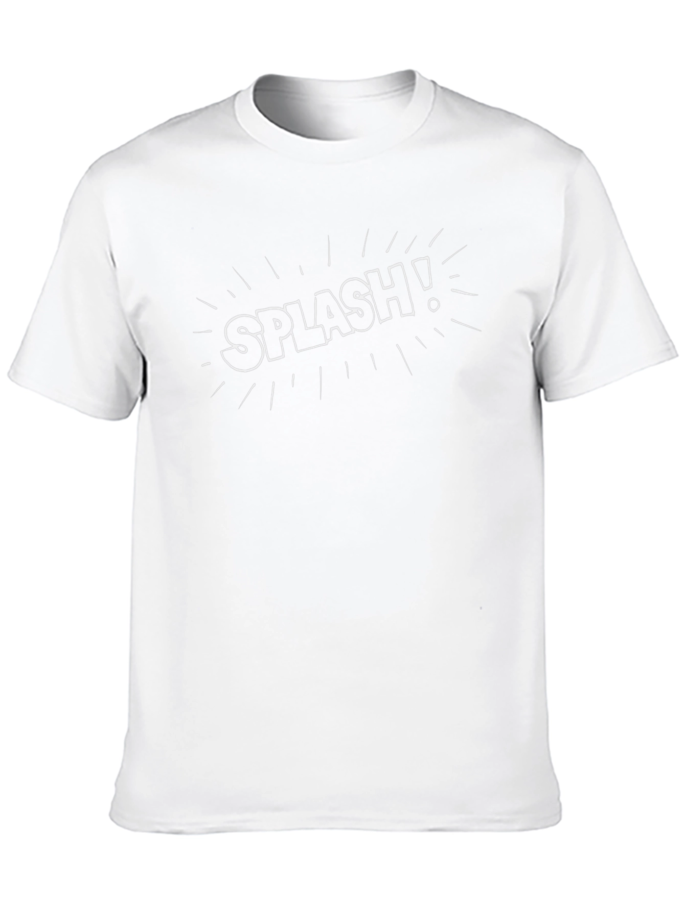 Splash Graphic Tee - Black Cotton T-Shirt