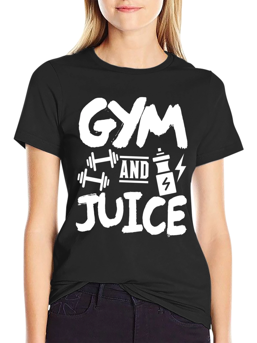 Gym and Juice Graphic T-Shirt - Workout Apparel