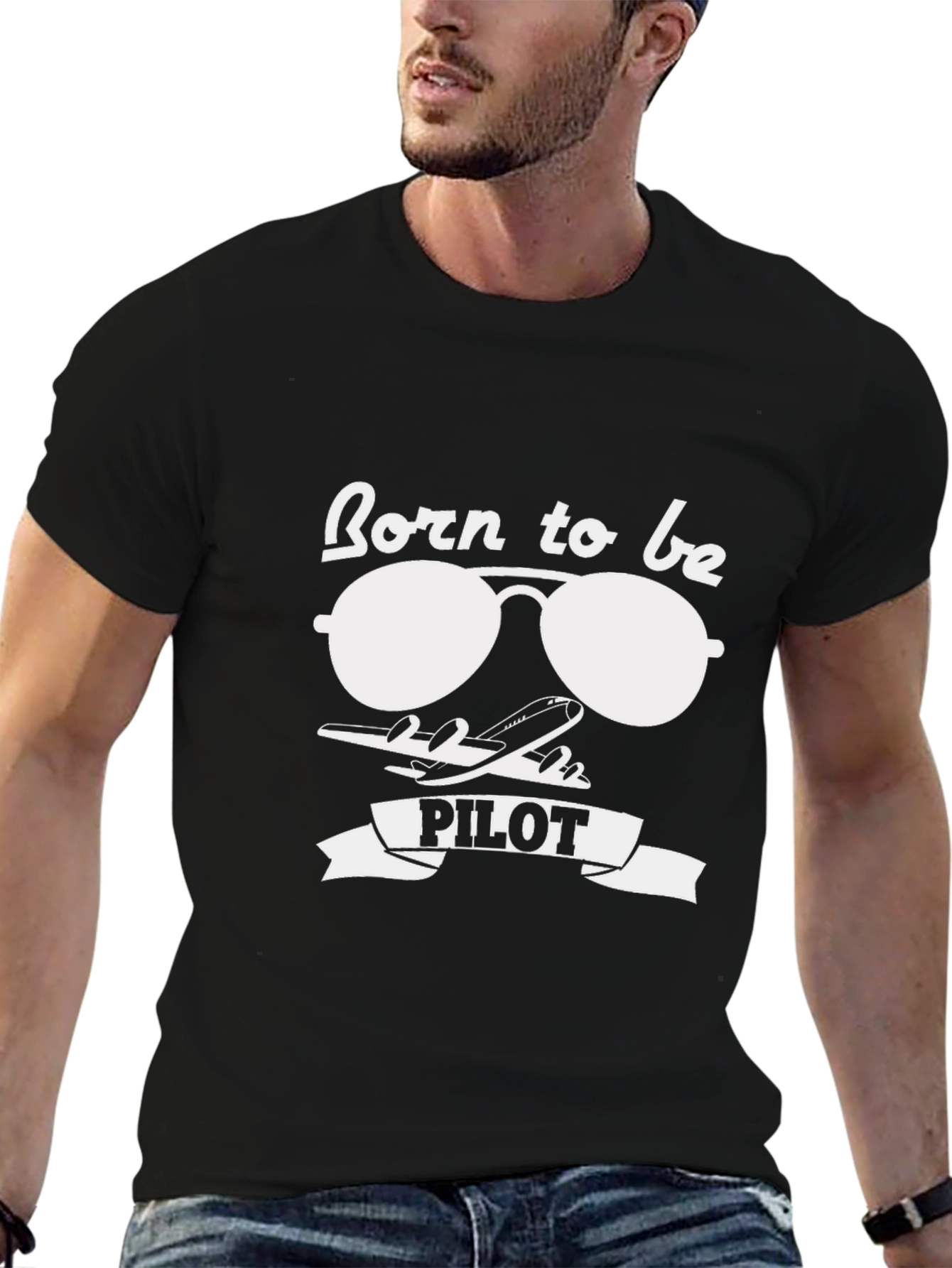 Born to be Pilot Graphic T-Shirt