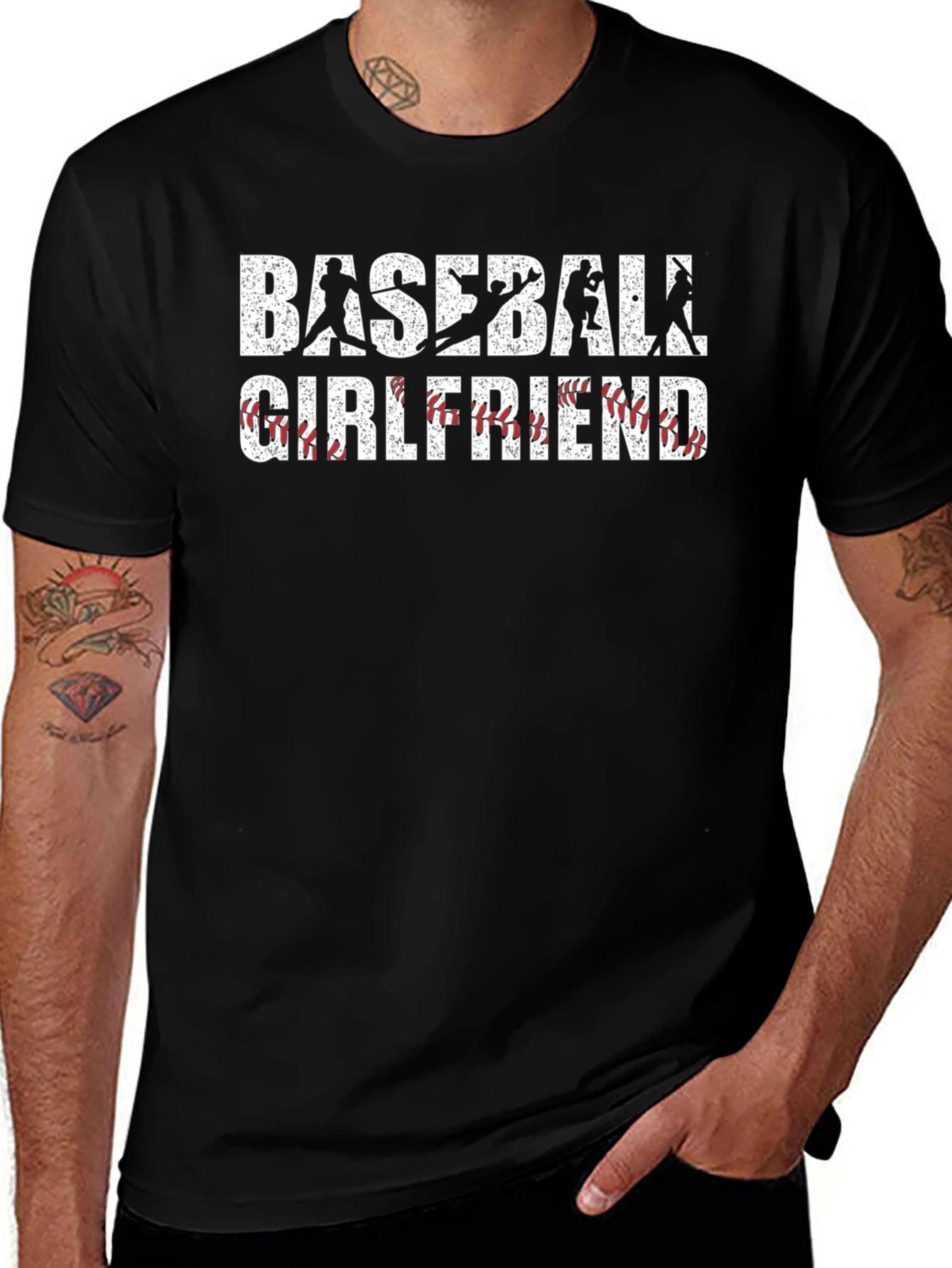 Baseball Girlfriend Graphic T-Shirt