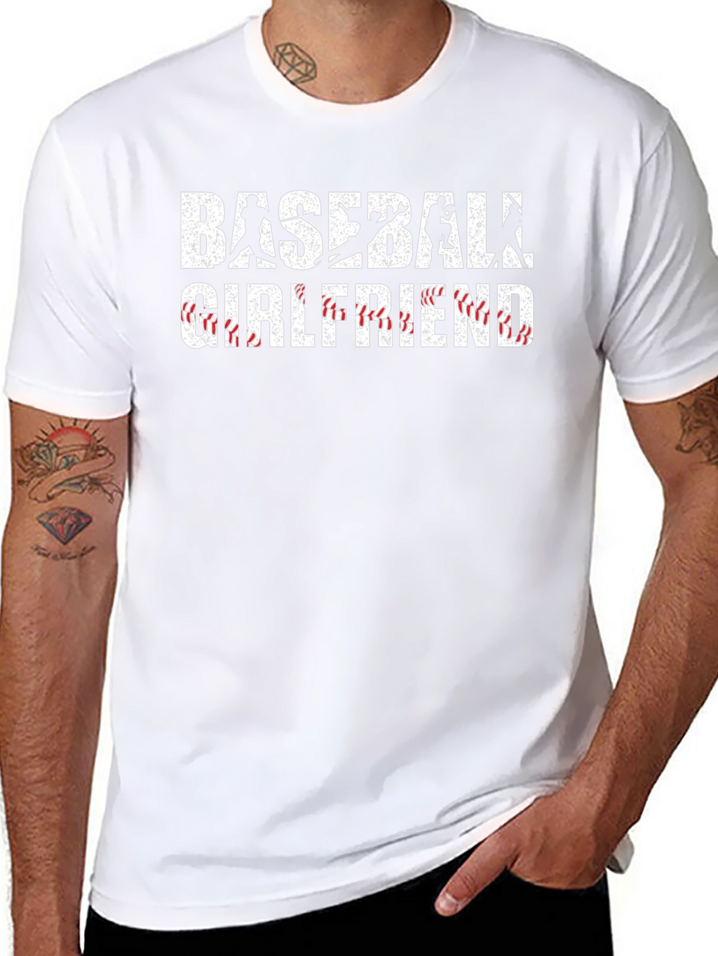 Baseball Girlfriend Graphic T-Shirt