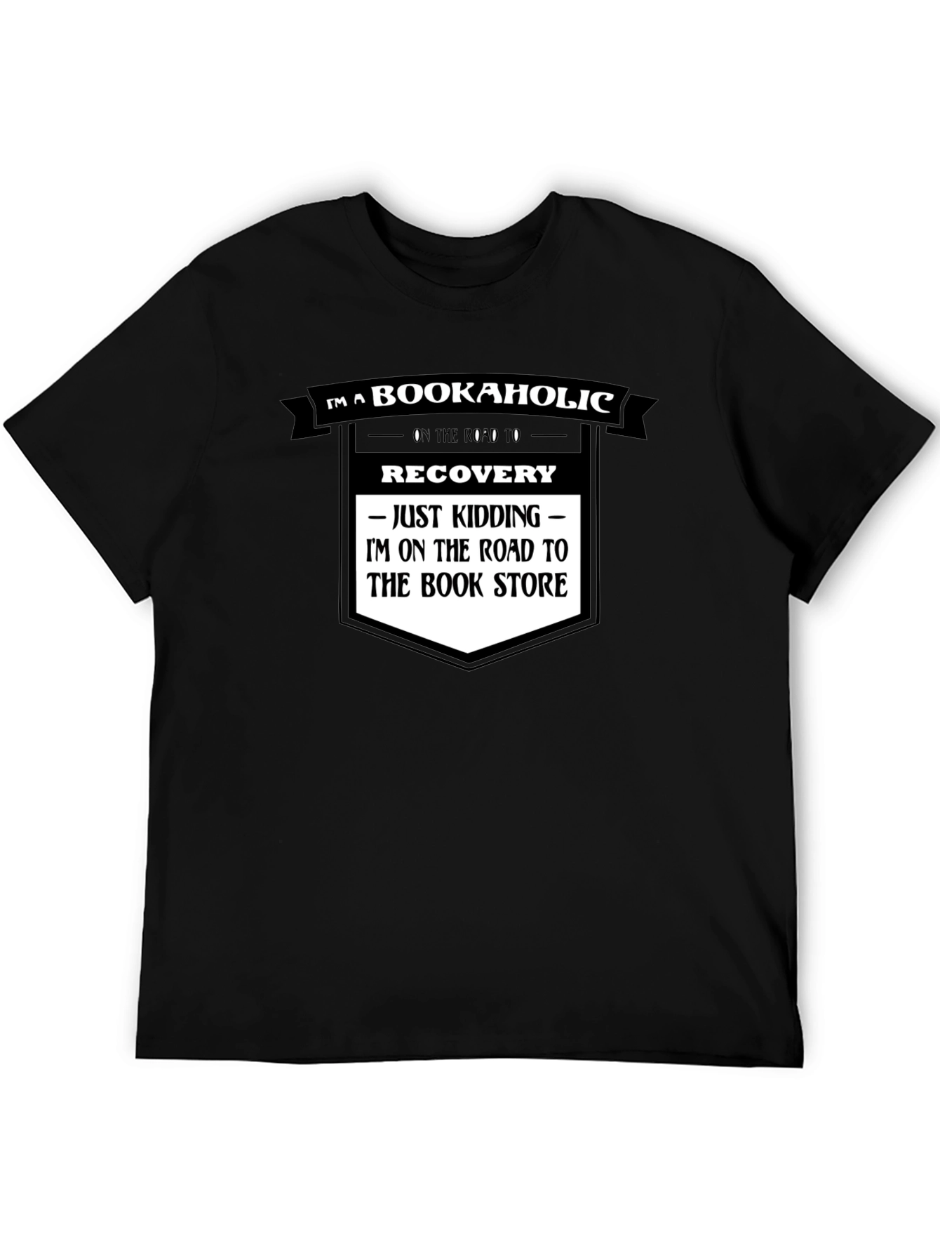 Bookaholic T-Shirt - Road to Bookstore Funny Tee