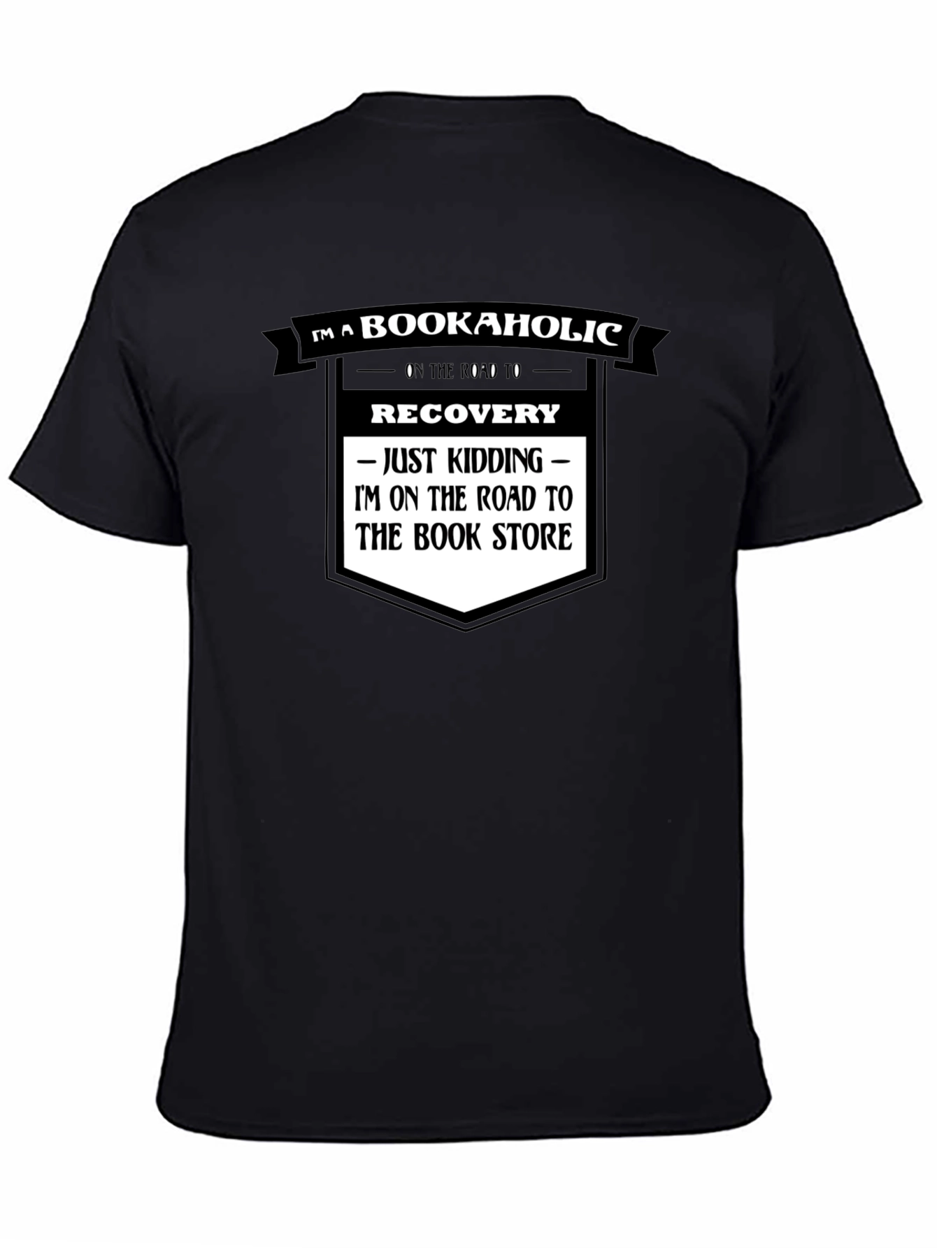 Bookaholic T-Shirt - Road to Bookstore Funny Tee