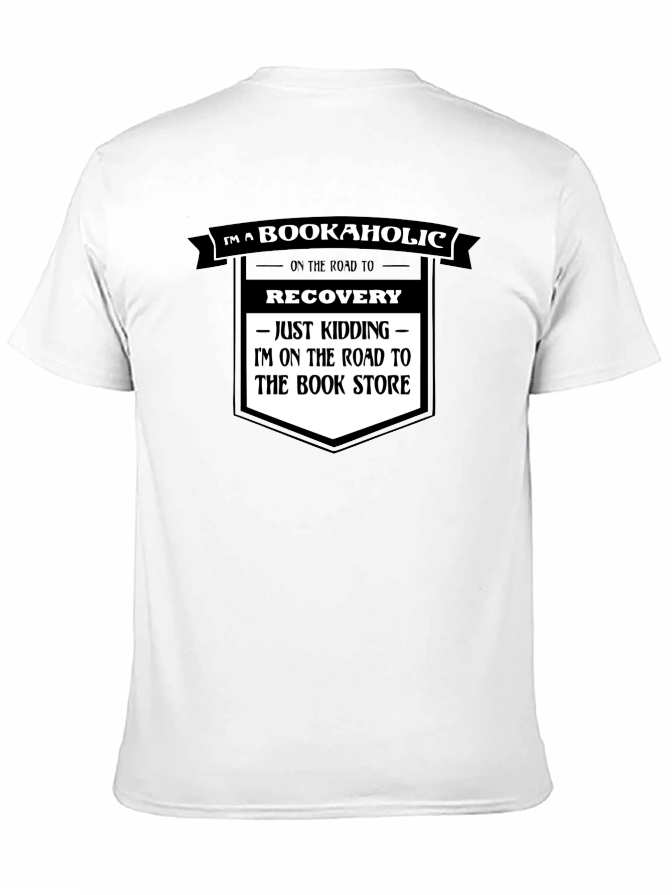 Bookaholic T-Shirt - Road to Bookstore Funny Tee