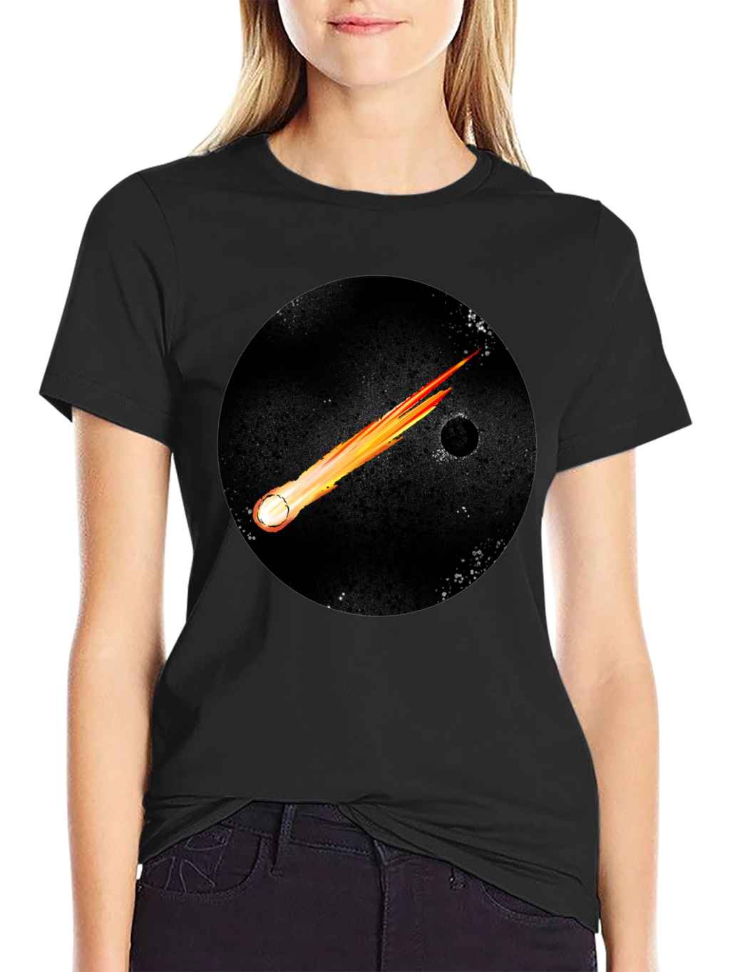 Cosmic Comet Black T-Shirt