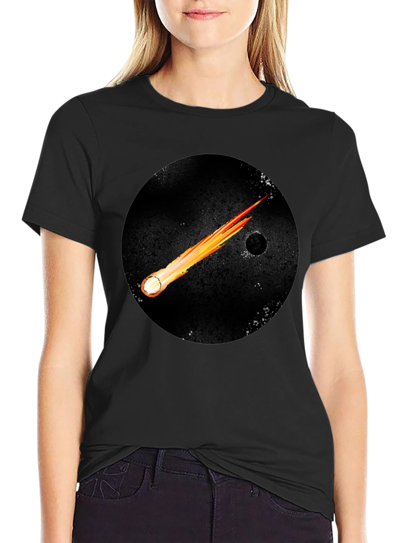 Cosmic Comet Black T-Shirt