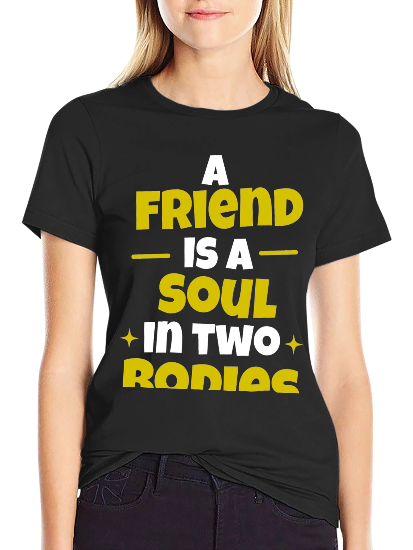 A Friend is a Soul in Two Bodies Graphic Tee