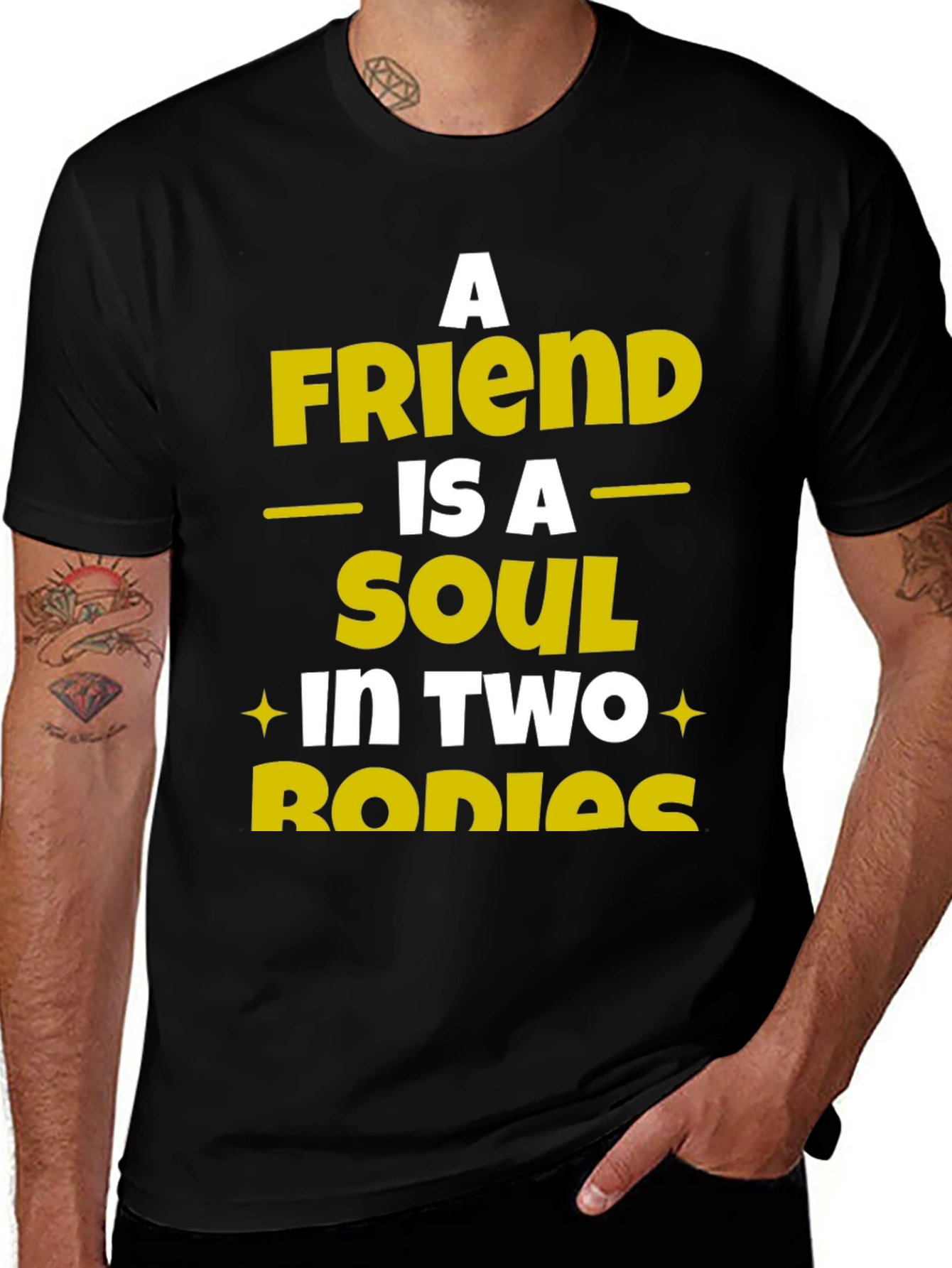 A Friend is a Soul in Two Bodies Graphic Tee