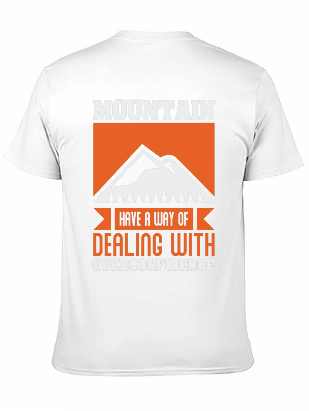 Mountain Overconfidence Graphic Tee - Black Cotton Blend