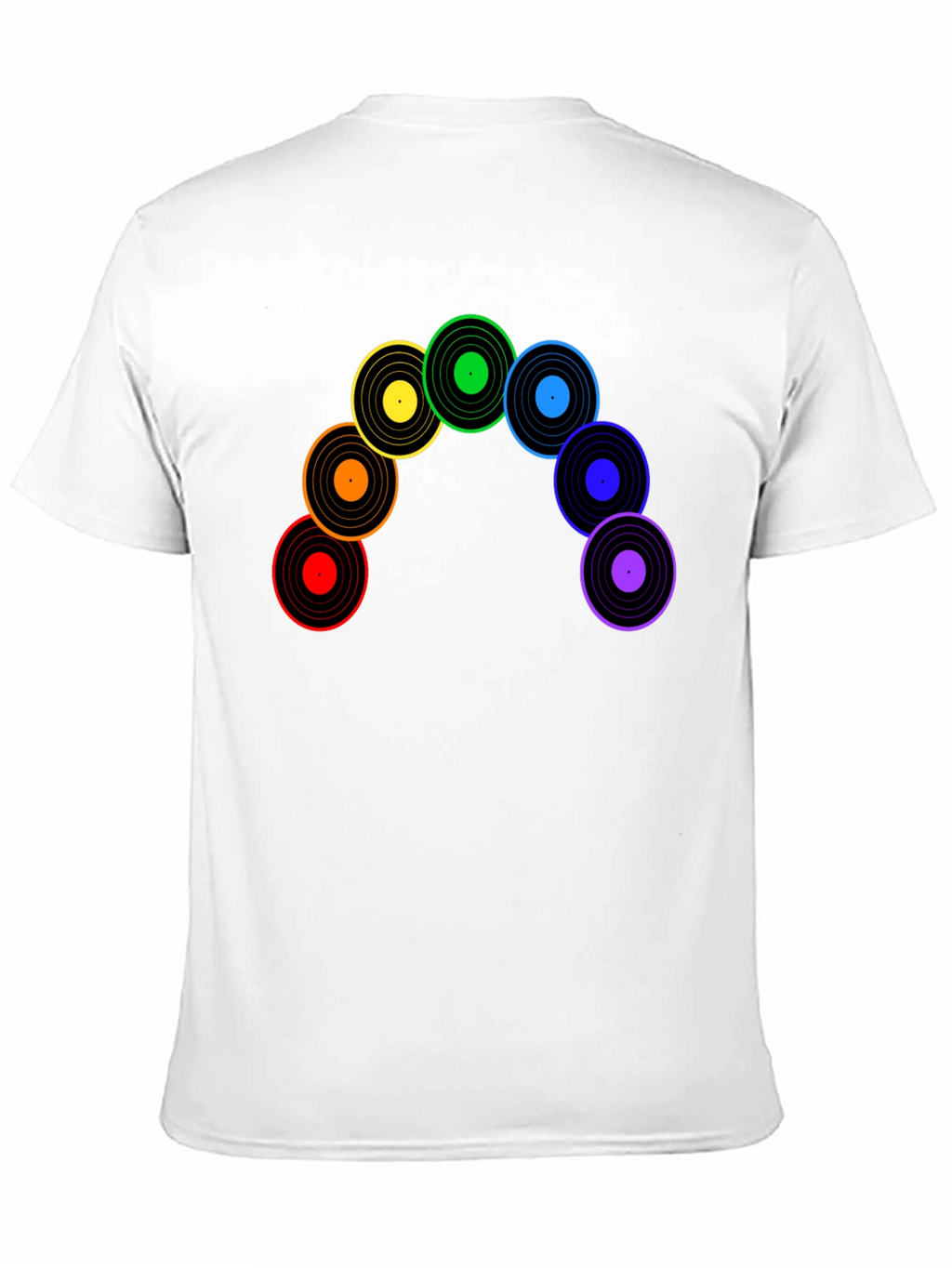 Rainbow Record Vinyl Music T-Shirt