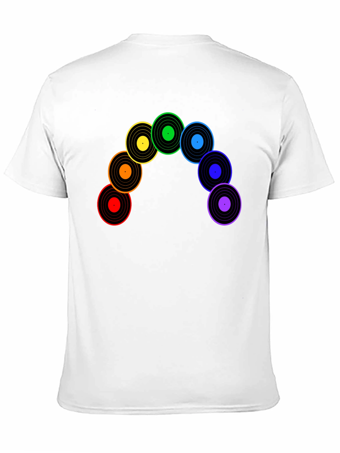 Rainbow Record Vinyl Music T-Shirt