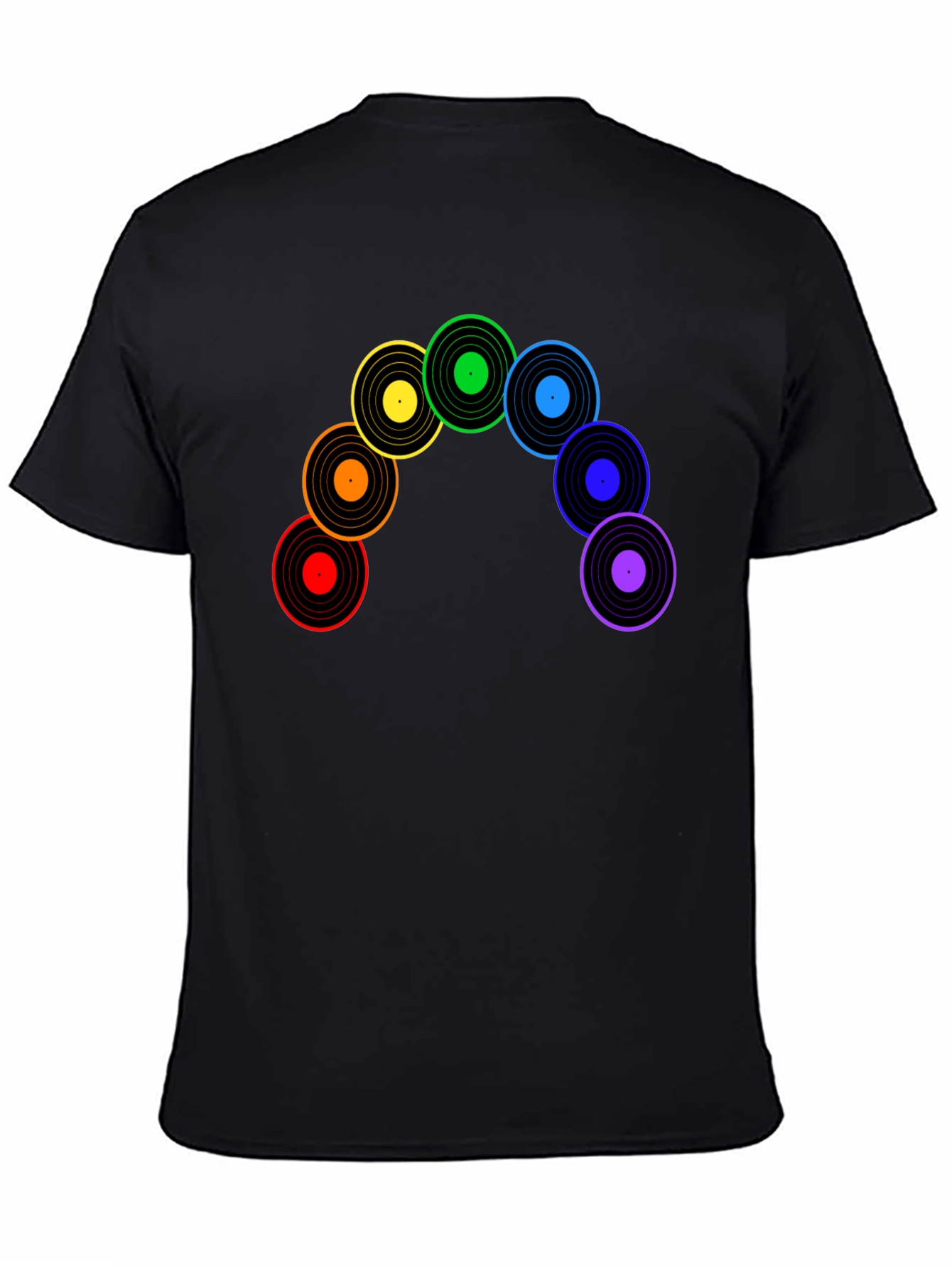 Rainbow Record Vinyl Music T-Shirt