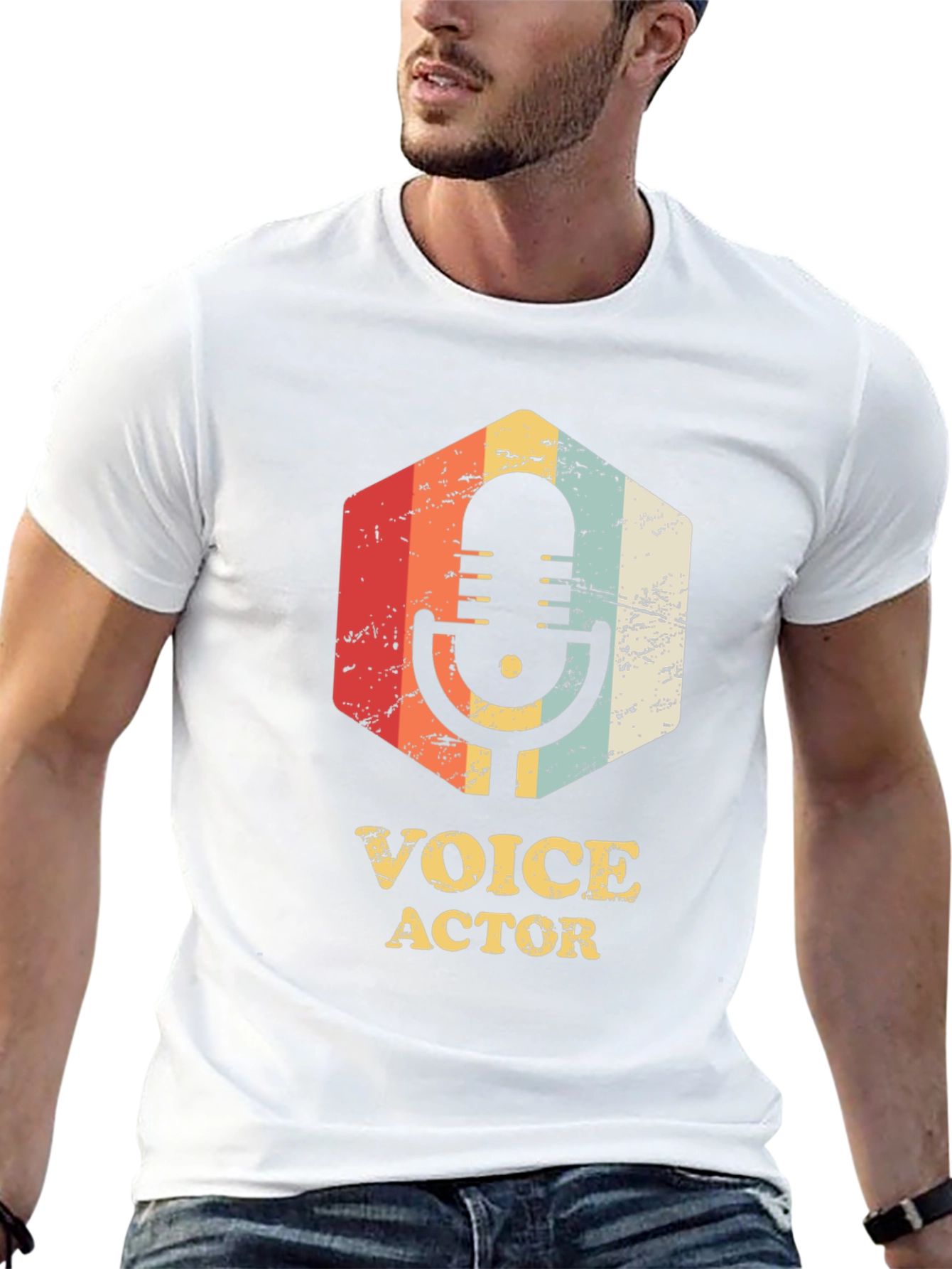 Voice Actor Retro Graphic T-Shirt