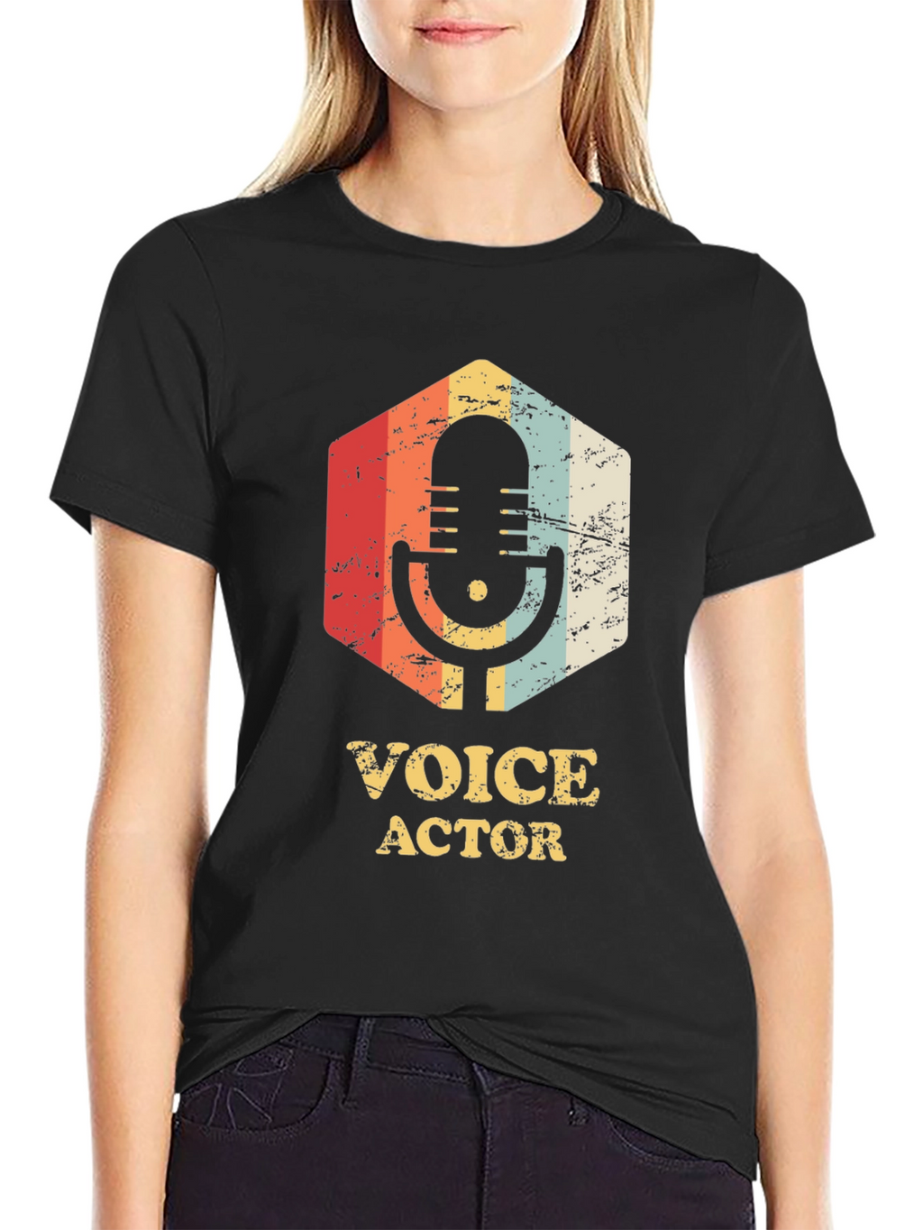 Voice Actor Retro Graphic T-Shirt