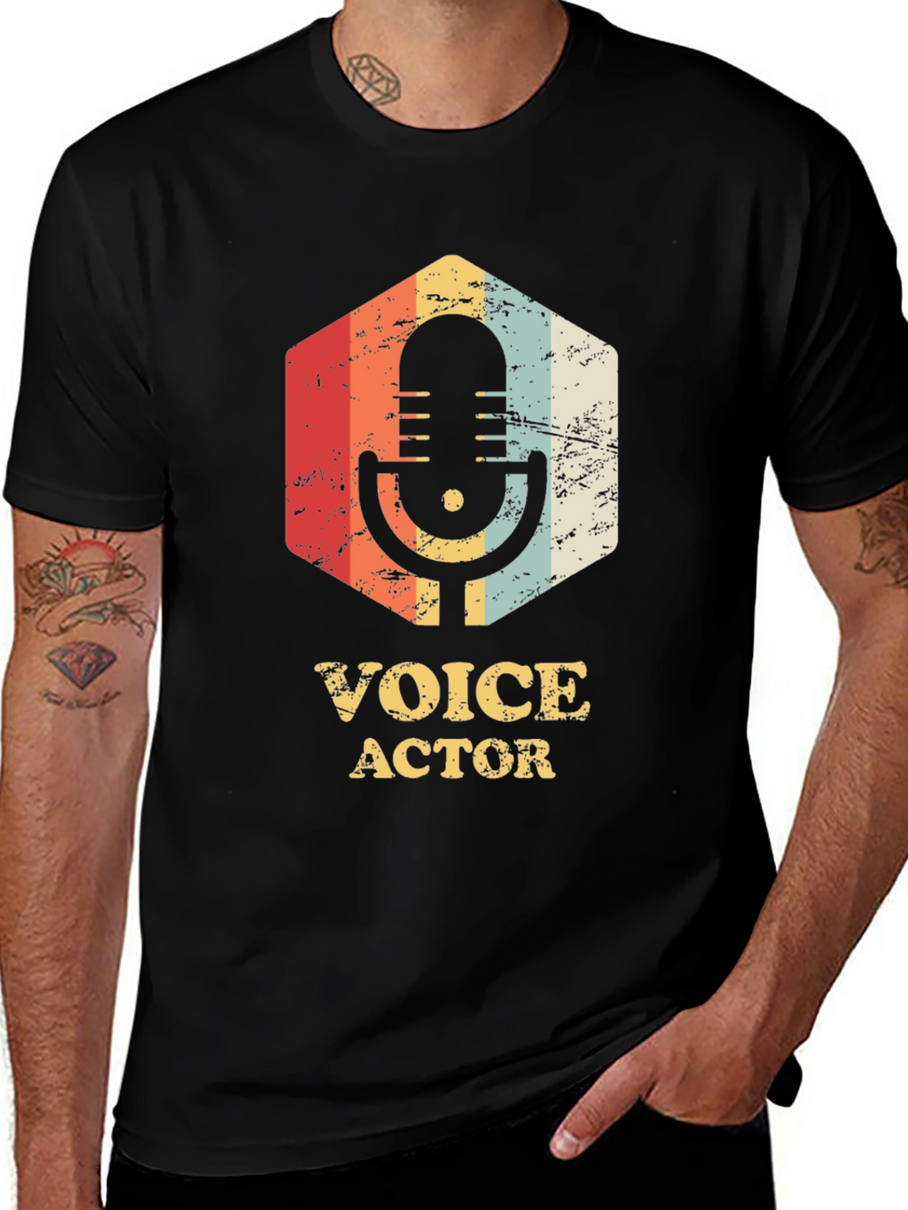 Voice Actor Retro Graphic T-Shirt