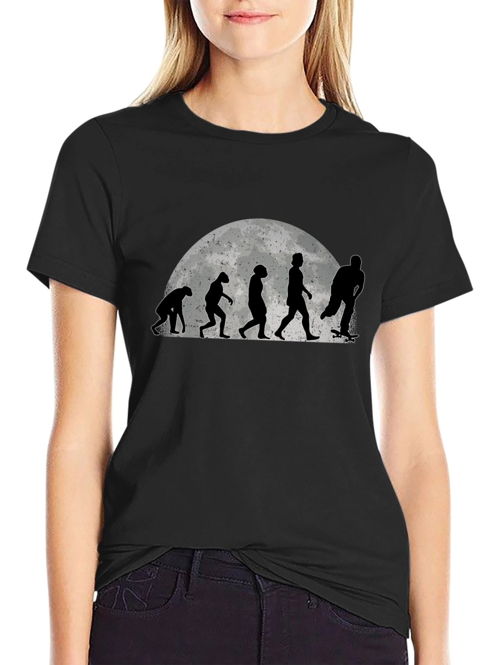Skate Evolution Graphic Tee - Black