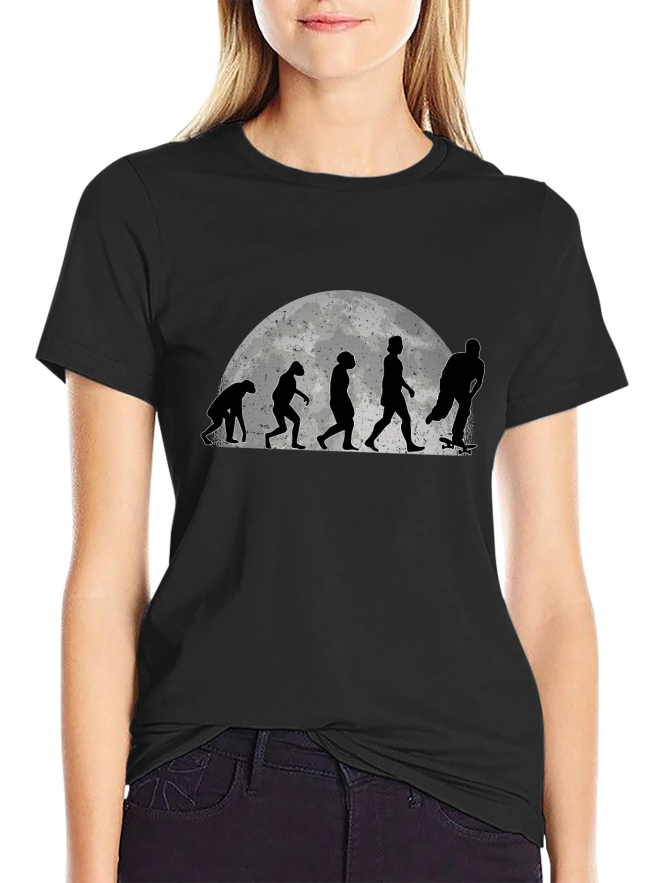 Skate Evolution Graphic Tee - Black