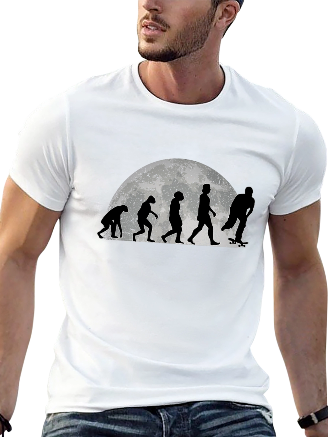 Skate Evolution Graphic Tee - Black