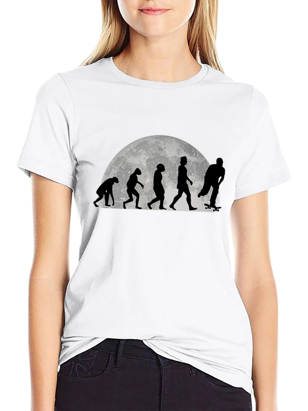 Skate Evolution Graphic Tee - Black