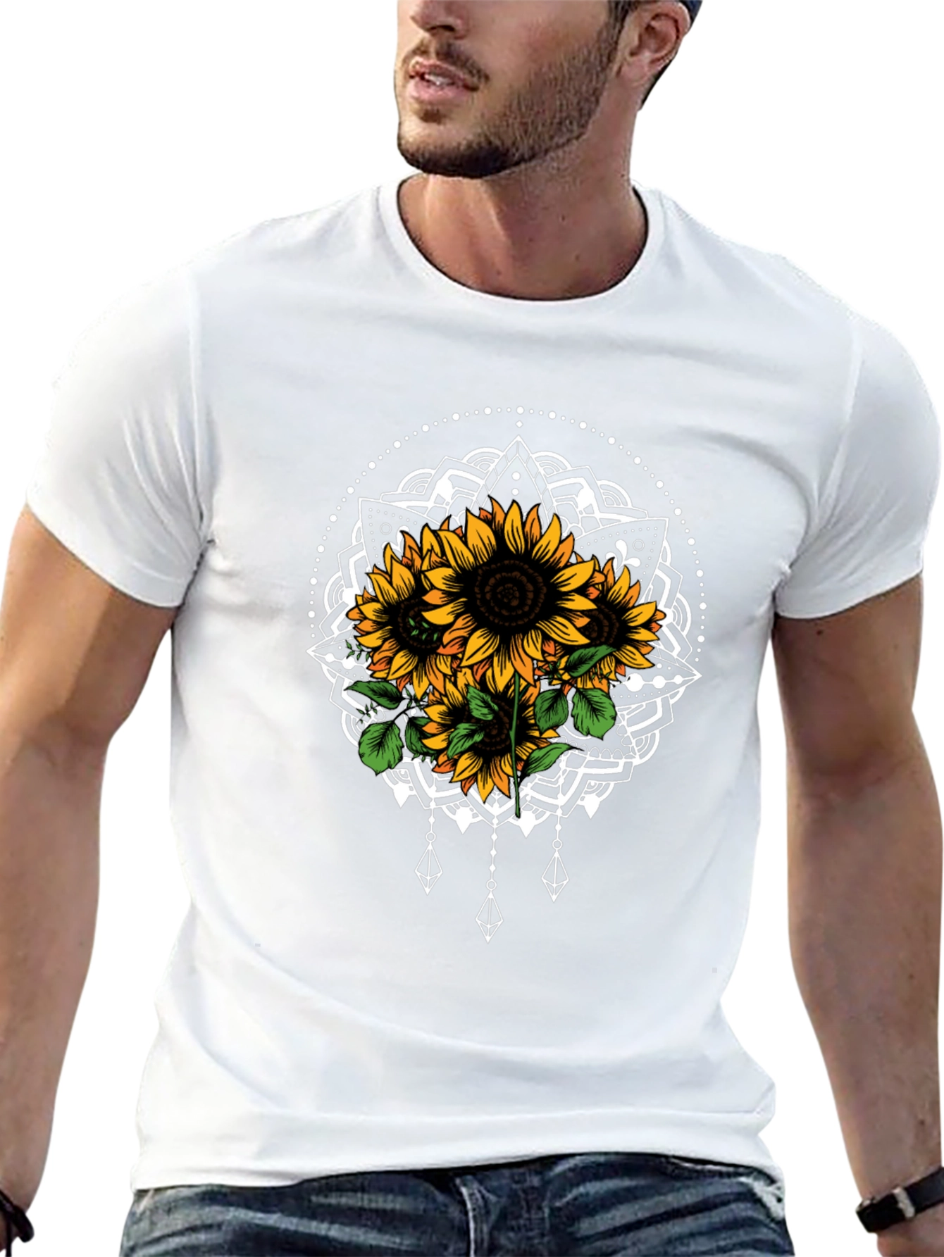 Sunflower Mandala Graphic Tee