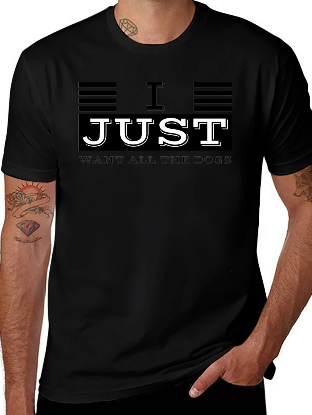 I Just Want All The Dogs Graphic T-Shirt