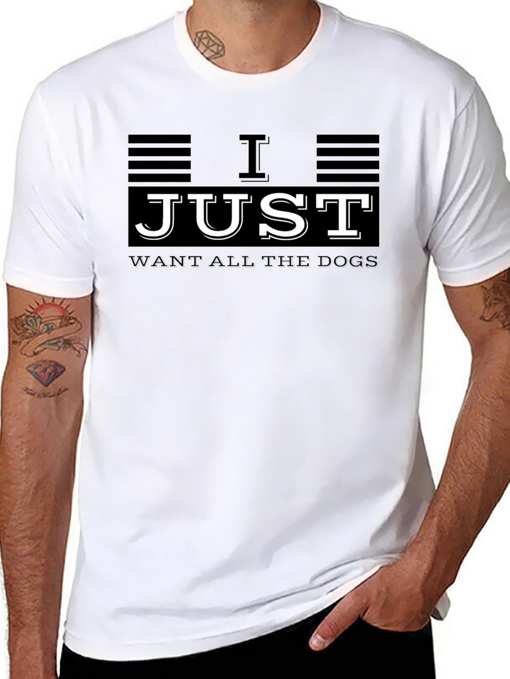 I Just Want All The Dogs Graphic T-Shirt