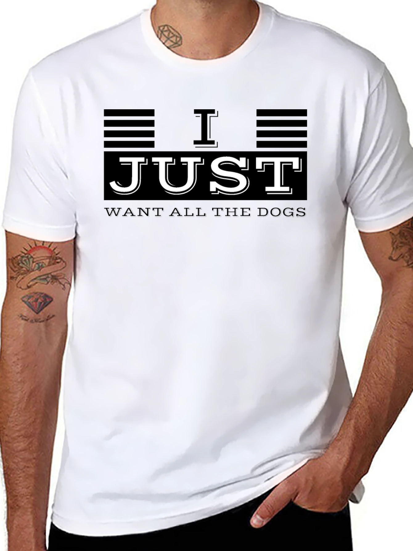 I Just Want All The Dogs Graphic T-Shirt