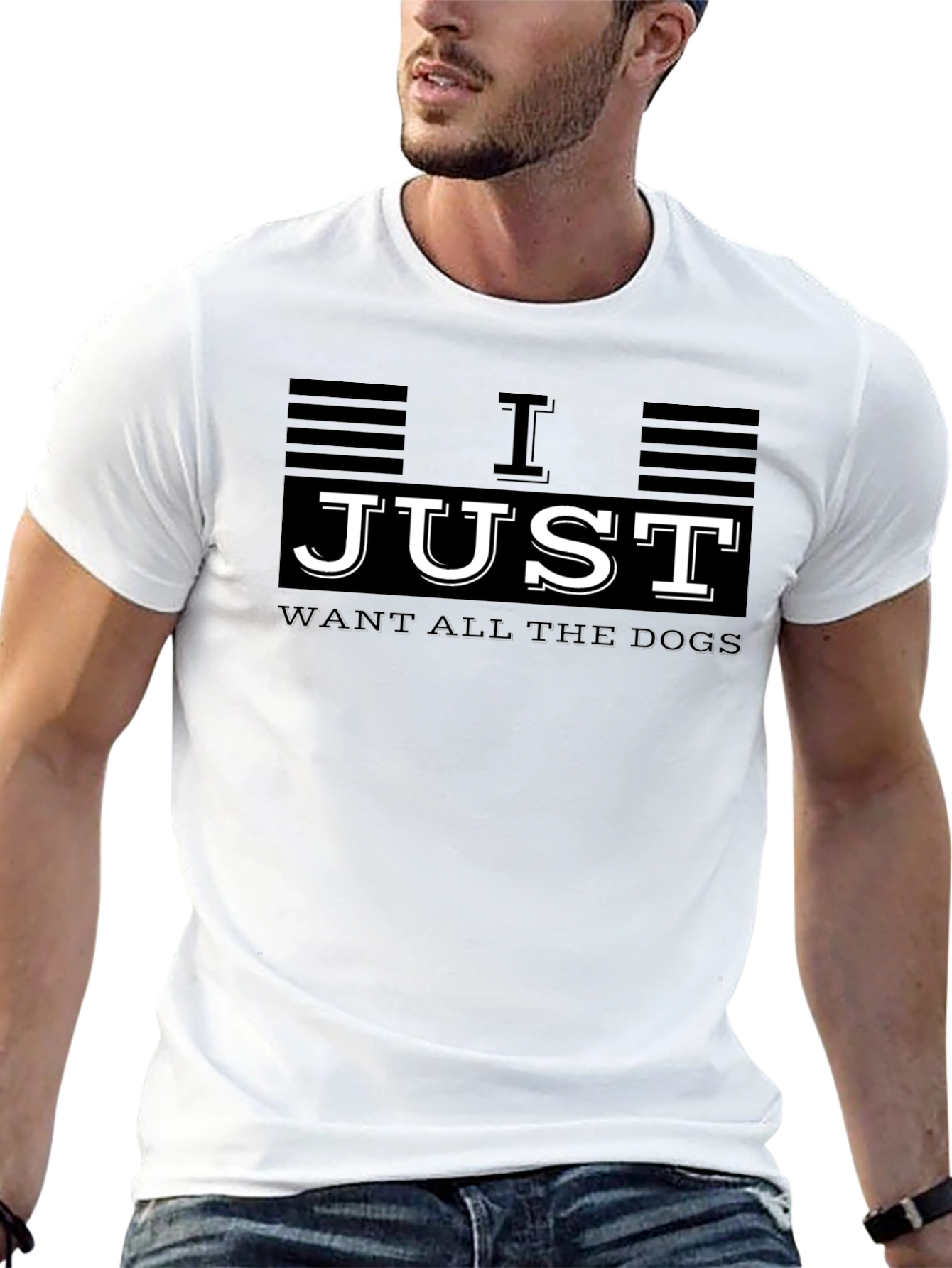 I Just Want All The Dogs Graphic T-Shirt