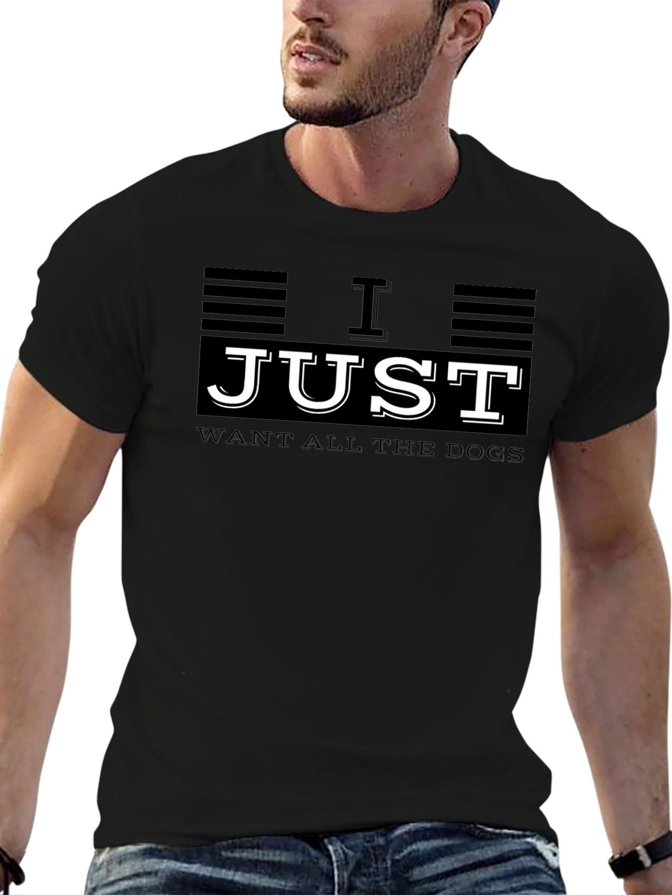 I Just Want All The Dogs Graphic T-Shirt